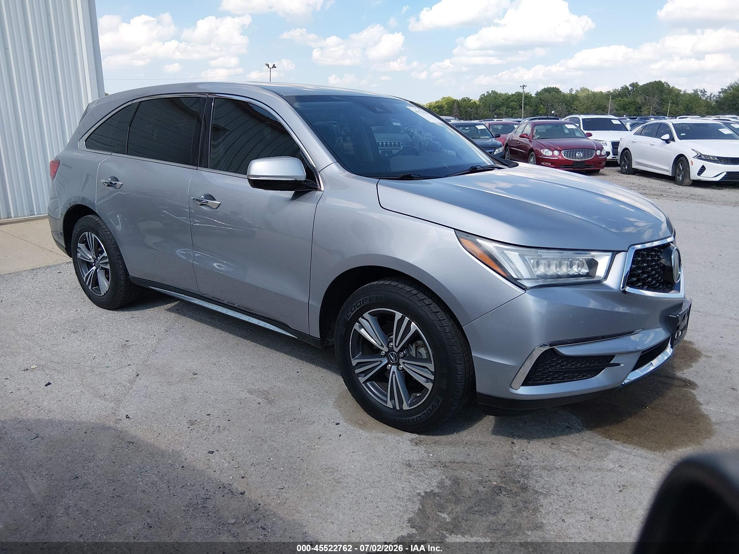2017 Acura MDX, VIN 5FRYD4H31HB008780 — Not stated
