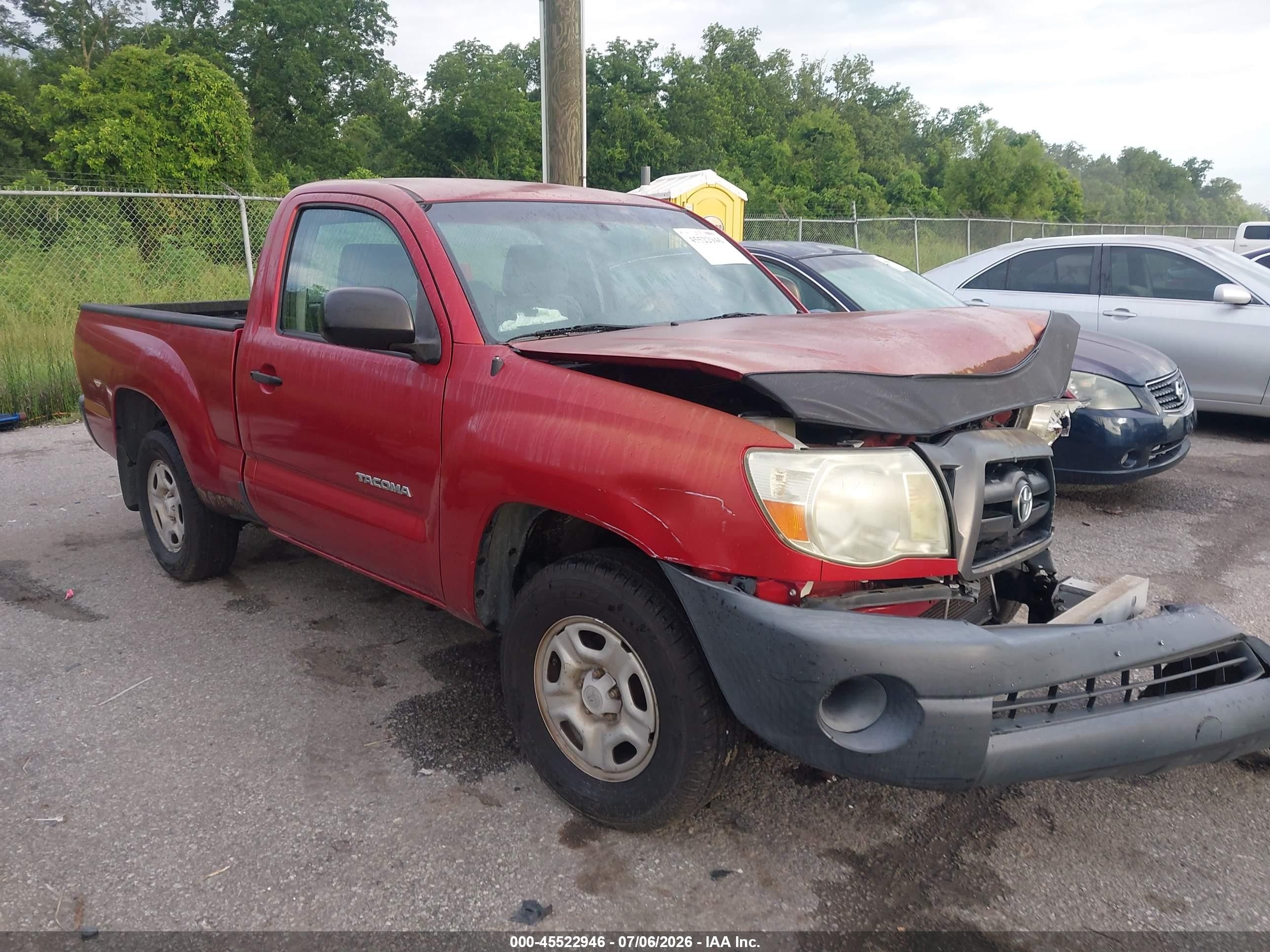 2008 Toyota Tacoma, VIN 5TENX22N78Z537241 — Перед