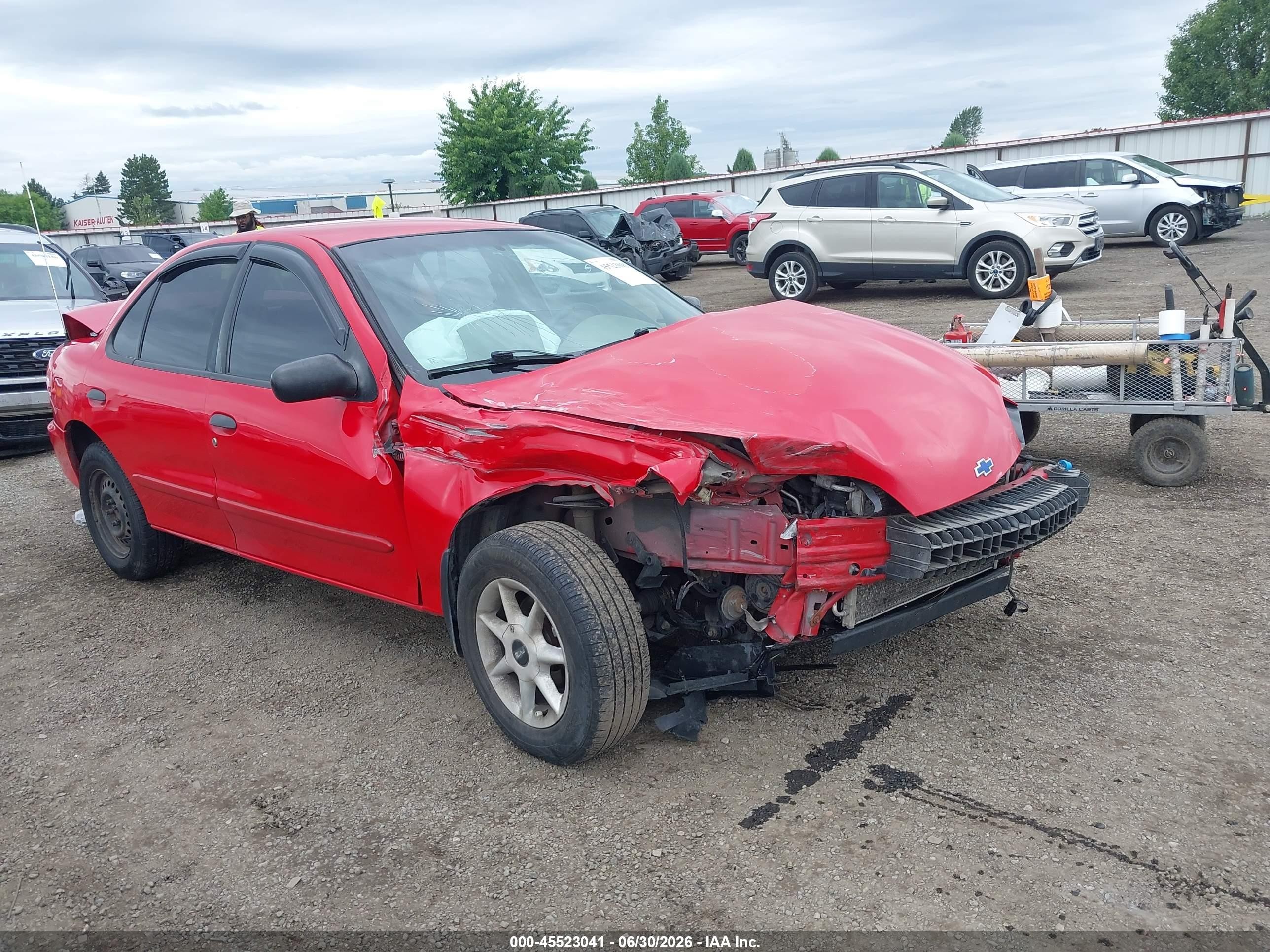 2002 Chevrolet Cavalier, VIN 1G1JC524927350366 — Front end