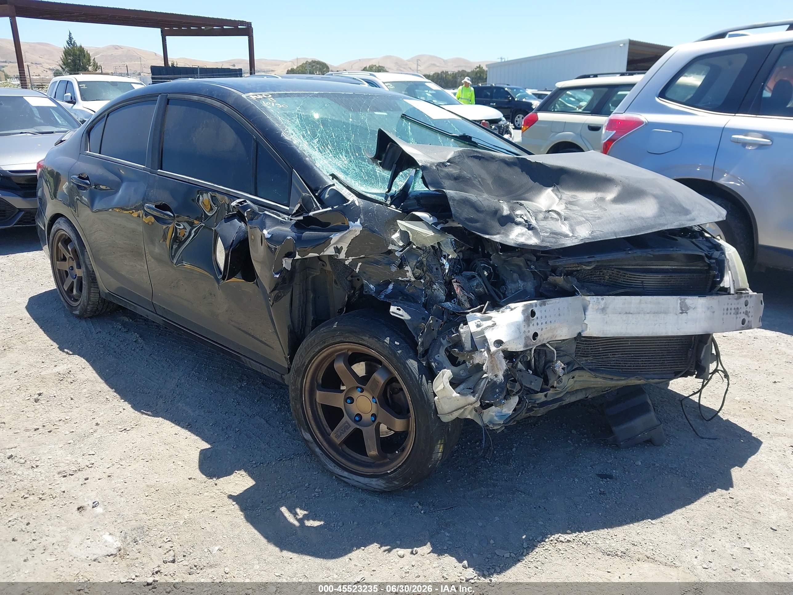 2014 Honda Civic LX, VIN 19XFB2F54EE217374 — Front end