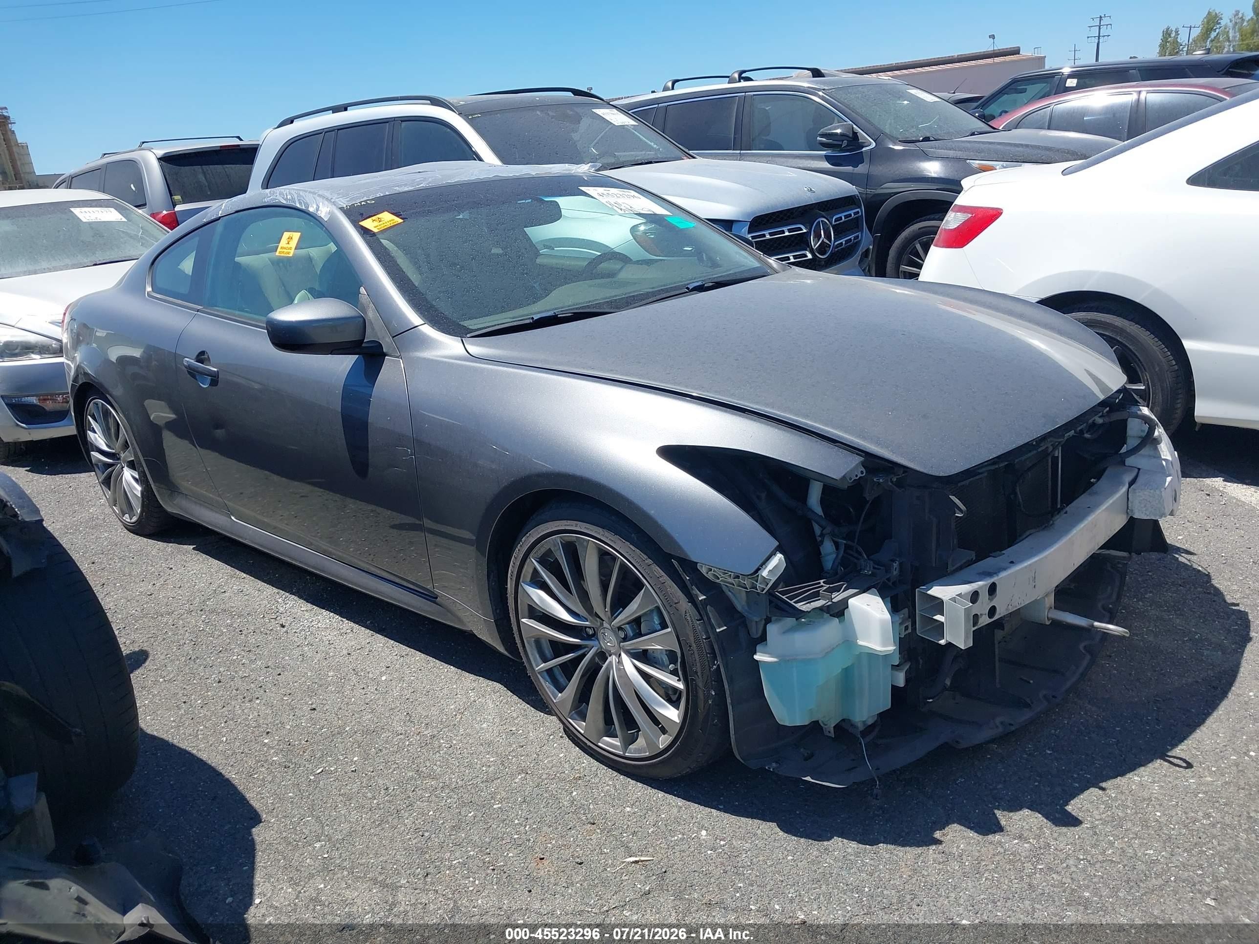 2012 Infiniti G37 Journey, VIN JN1CV6EK5CM422650 — Biohazard / chemical