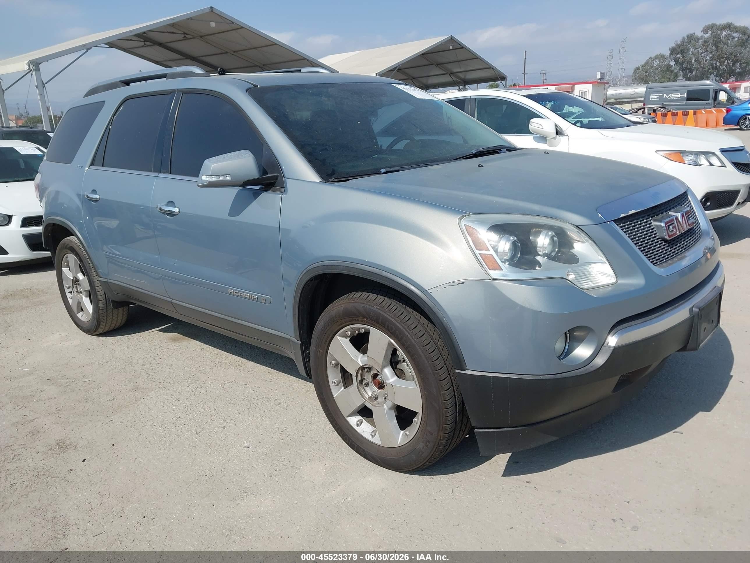 2008 GMC Acadia SLT1, VIN 1GKER23758J287443 — Rear end