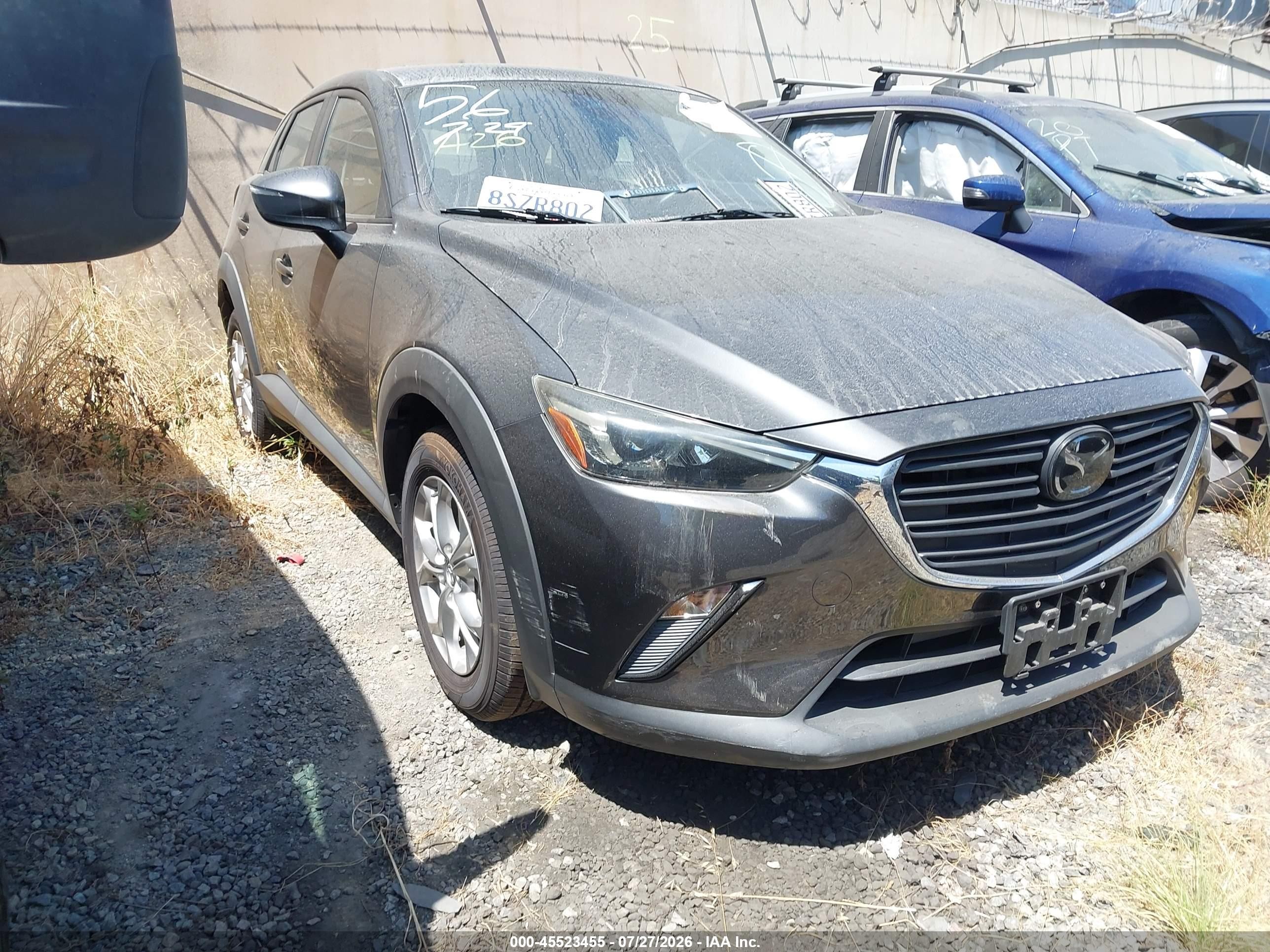 2021 Mazda CX-3 Sport, VIN JM1DKFB79M1505124 — Rear end