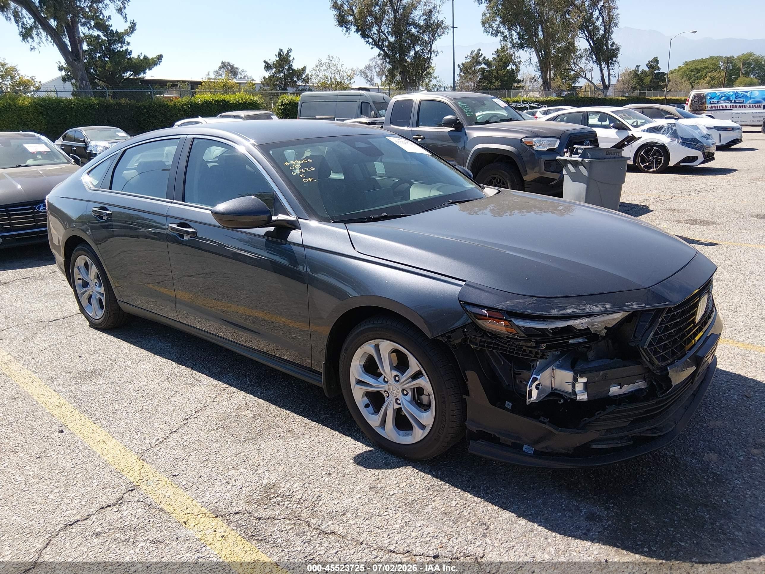 2025 Honda Accord LX, VIN 1HGCY1F21SA012872 — Front end