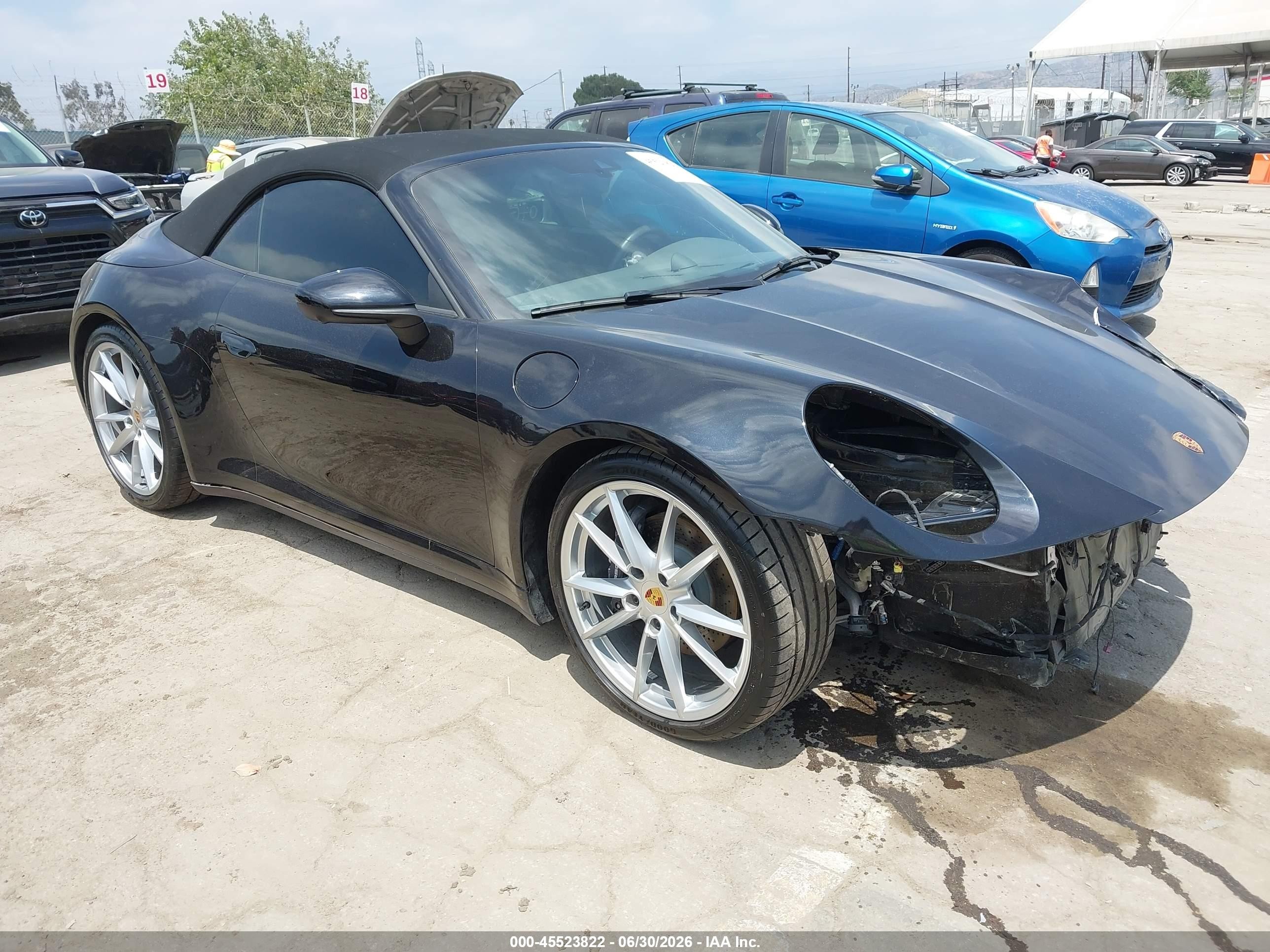 2021 Porsche 911 Carrera, VIN WP0CA2A93MS239717 — Front end