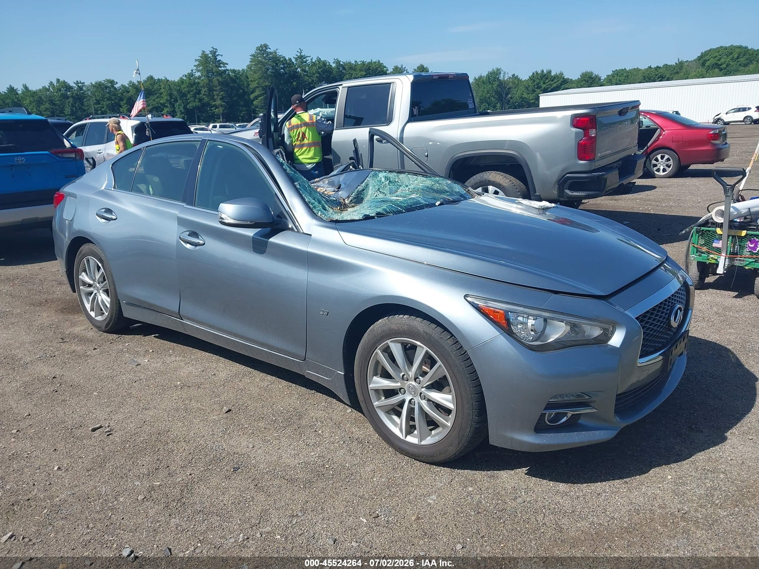 2014 Infiniti Q50 Premium, VIN JN1BV7AR9EM703969 — Roof