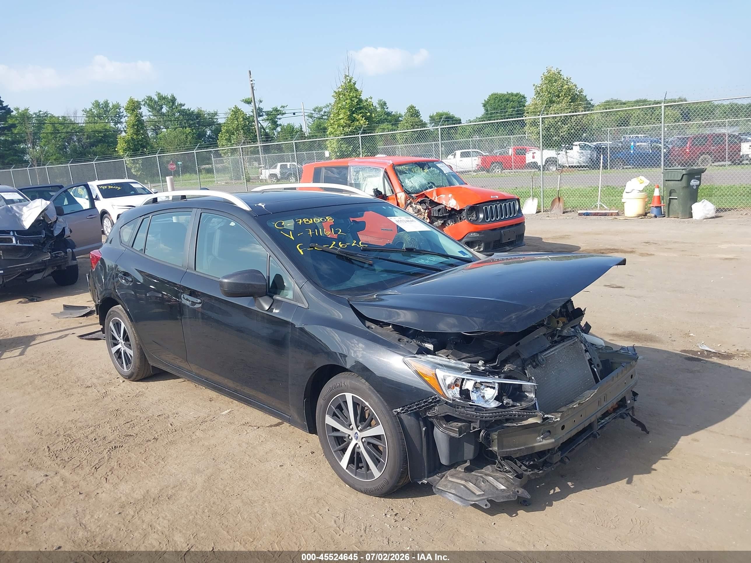 2020 Subaru Impreza Premium, VIN 4S3GTAD65L3711612 — Front end