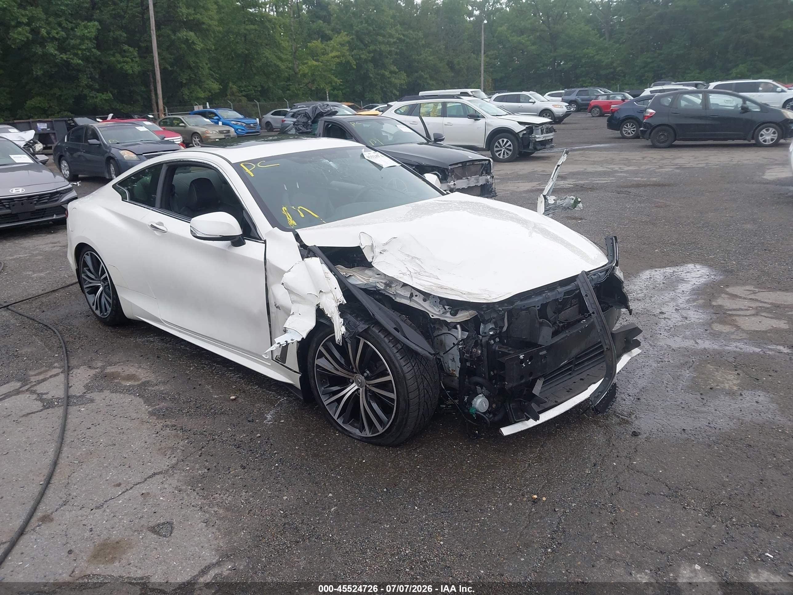 2018 Infiniti Q60 Sport, VIN JN1EV7EL1JM390770 — Front end