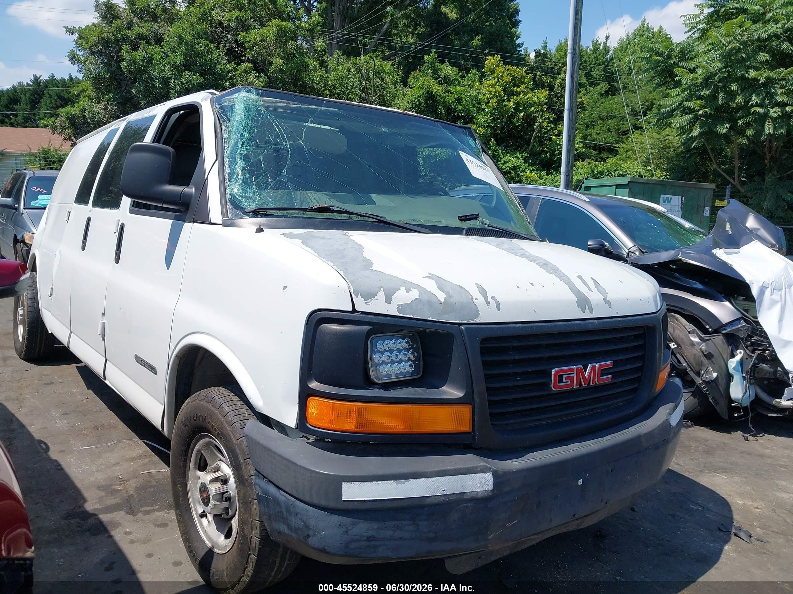 2004 GMC Savana Cargo, VIN 1GTHG39U841115399 — Опрокидывание