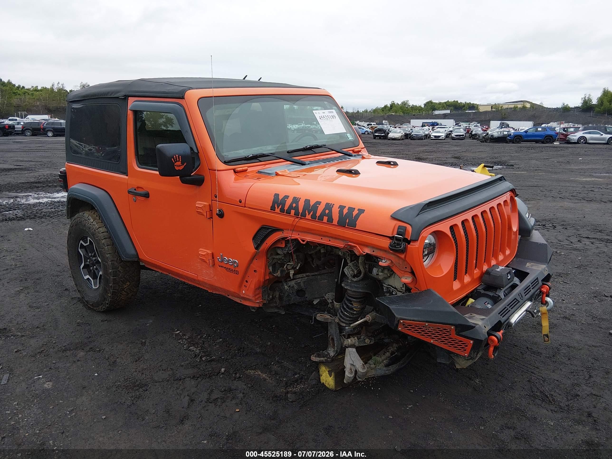 2019 Jeep Wrangler Sport S, VIN 1C4GJXAN4KW542913 — Front end