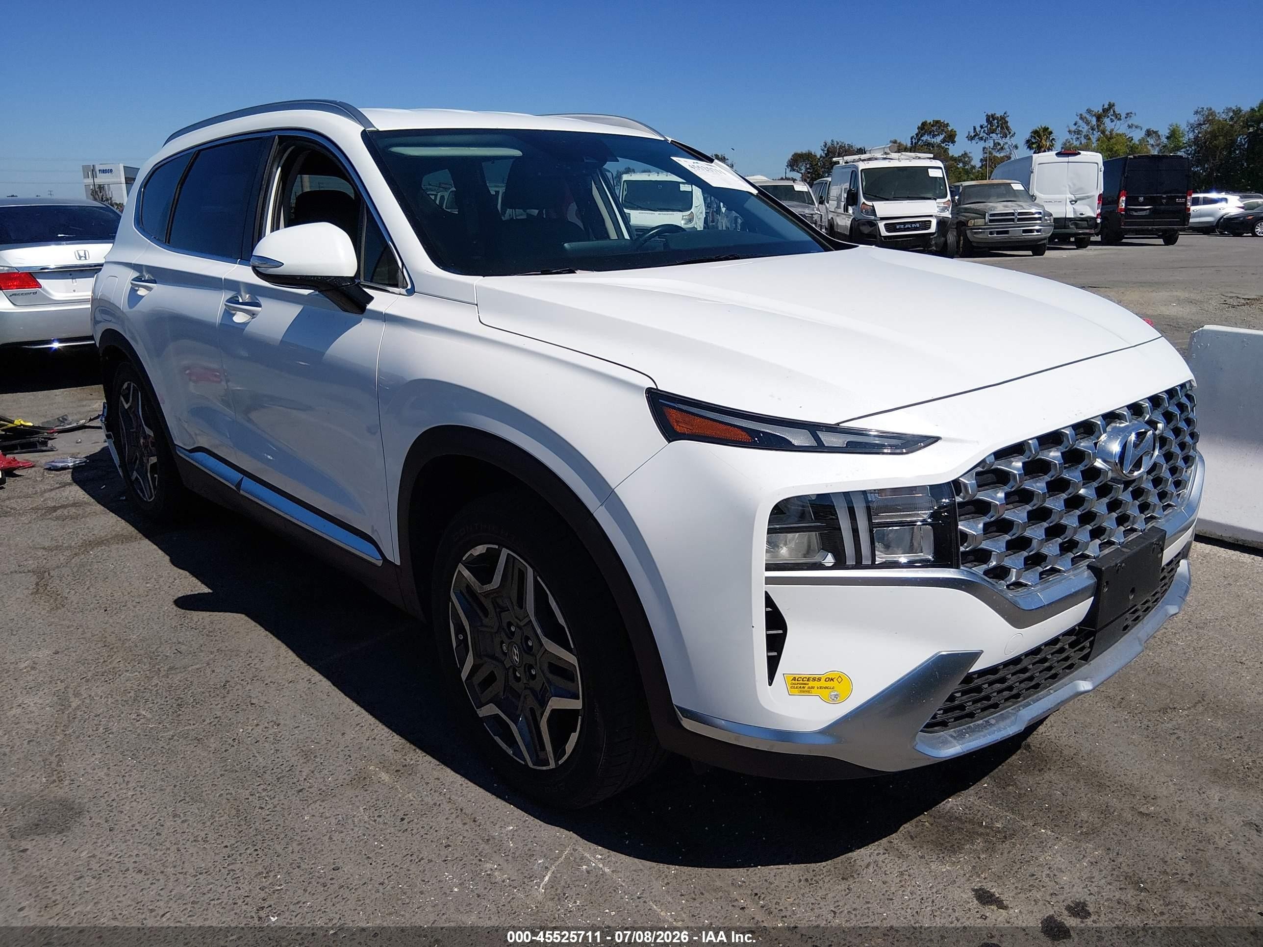 2022 Hyundai Santa Fe SEL Convenience, VIN KM8S6DA20NU044090 — Rear end