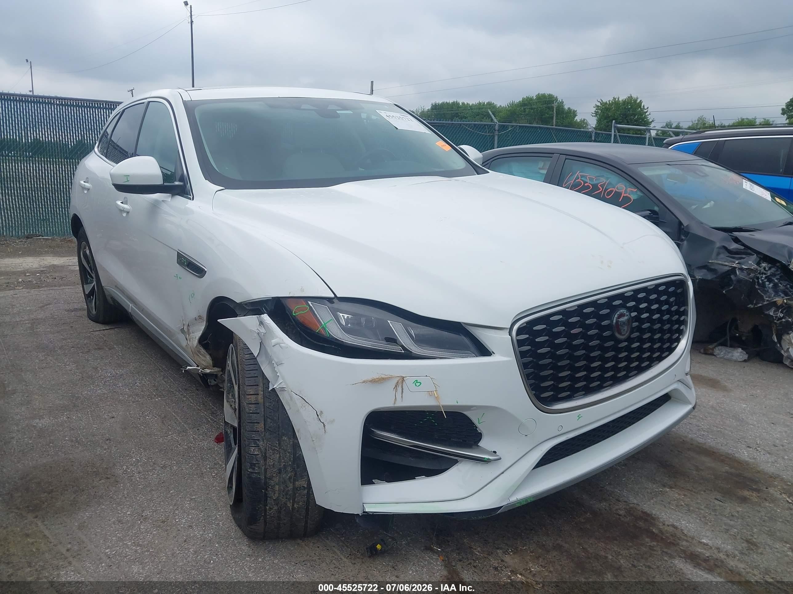 2022 Jaguar F-Pace S, VIN SADCJ2EX8NA698634 — Front end