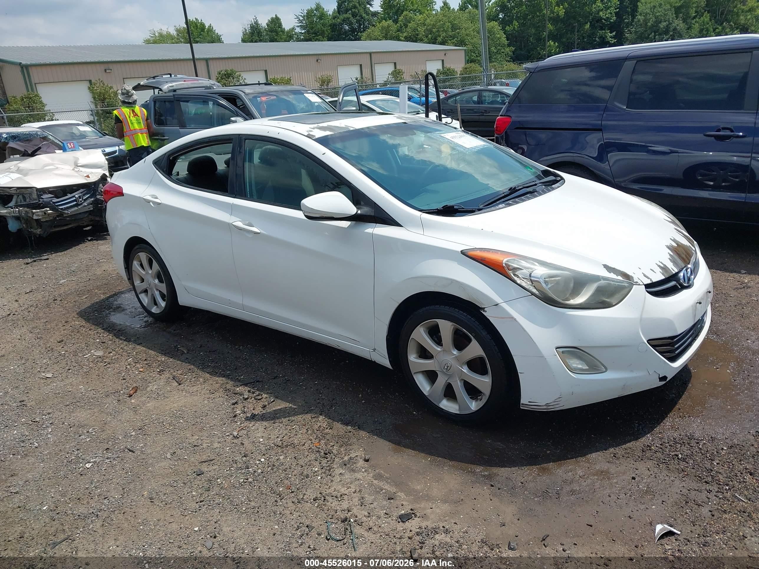 2012 Hyundai Elantra Limited, VIN 5NPDH4AE8CH089920 — Theft recovery