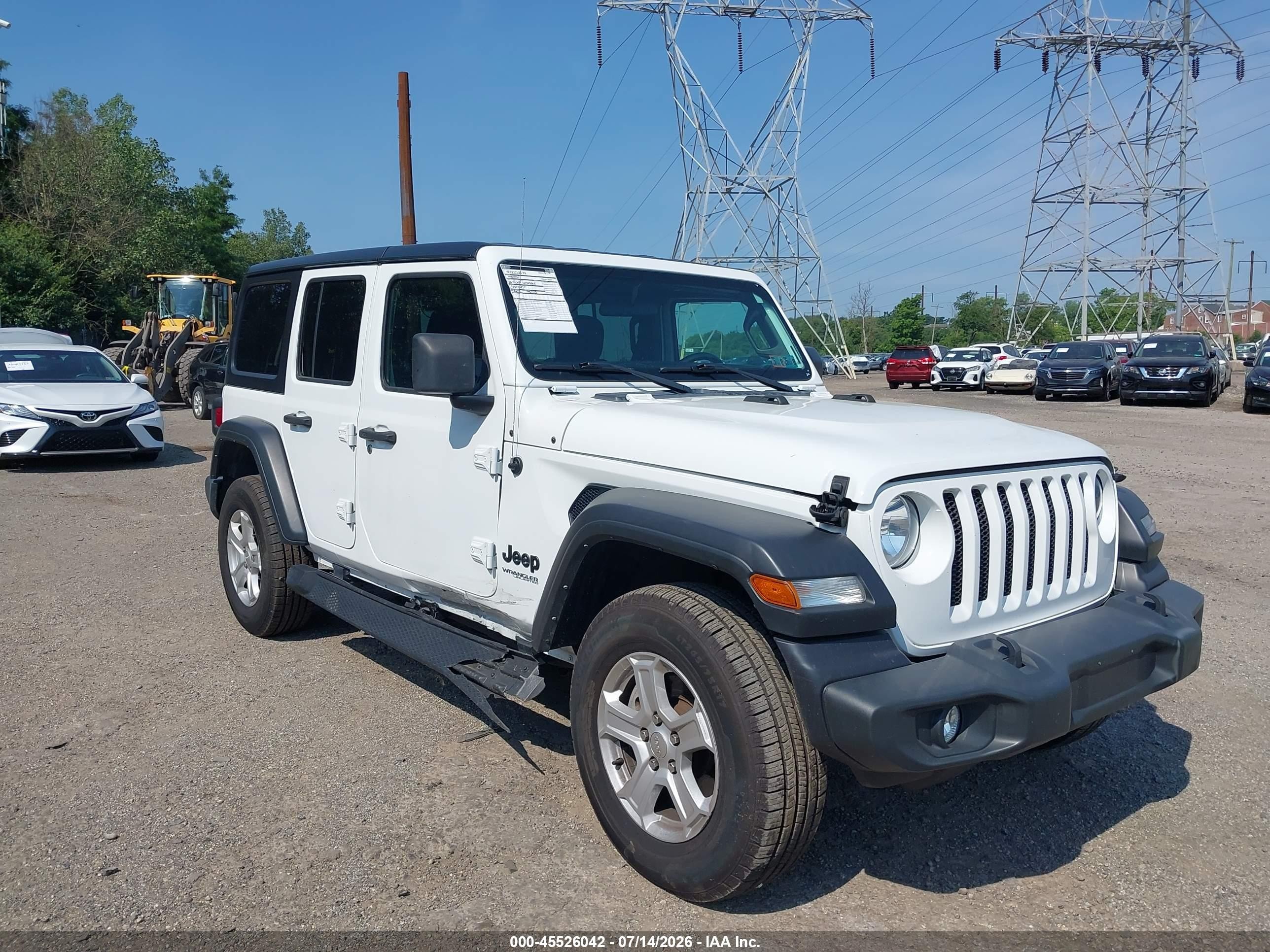 2022 Jeep Wrangler Unlimited Sport, VIN 1C4HJXDN6NW212226 — Mechanical