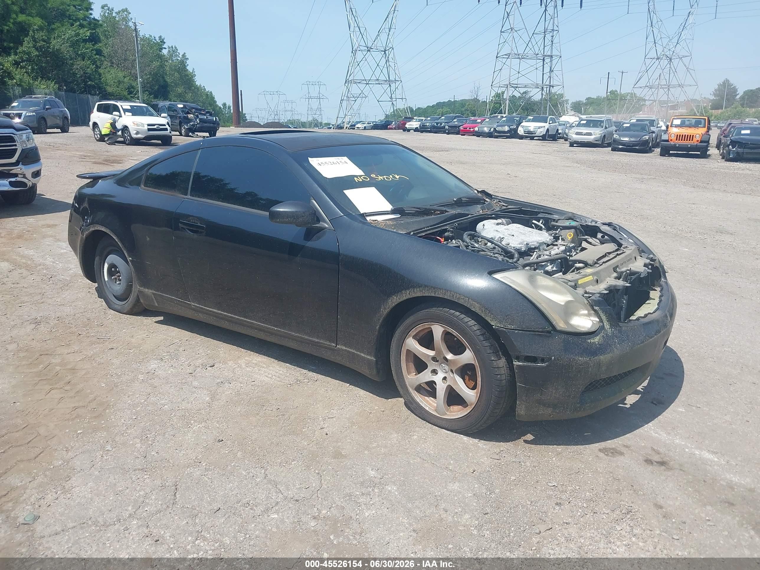 2003 Infiniti G35 w/Leather, VIN JNKCV54E73M206607 — Normal wear