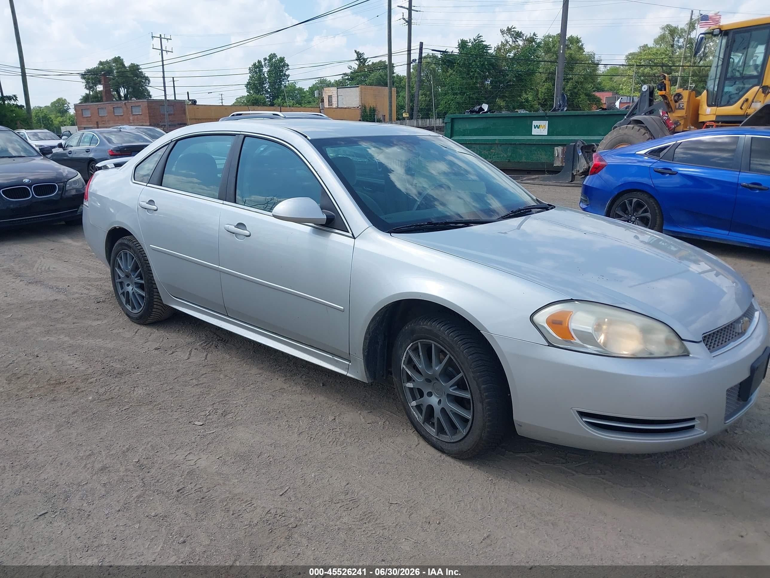 2012 Chevrolet Impala LT Fleet, VIN 2G1WG5E34C1112744 — Undercarriage