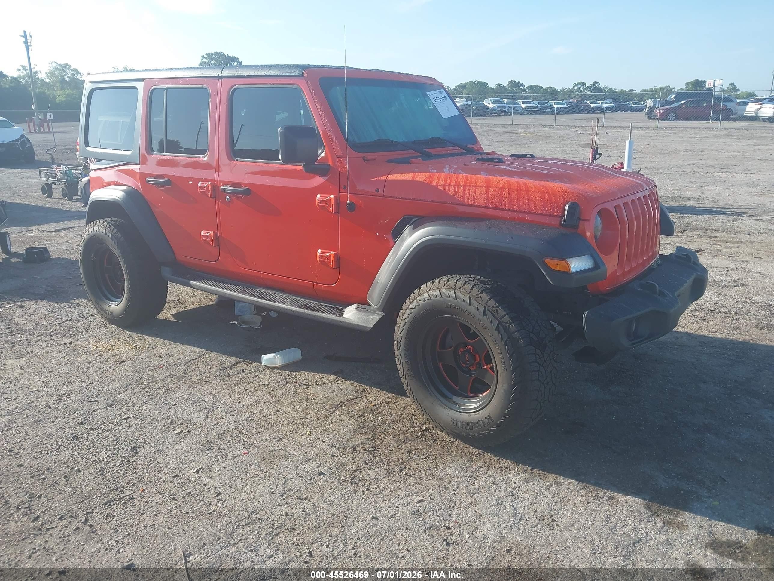 2023 Jeep Wrangler Willys, VIN 1C4HJXDG8PW668152 — Rear end
