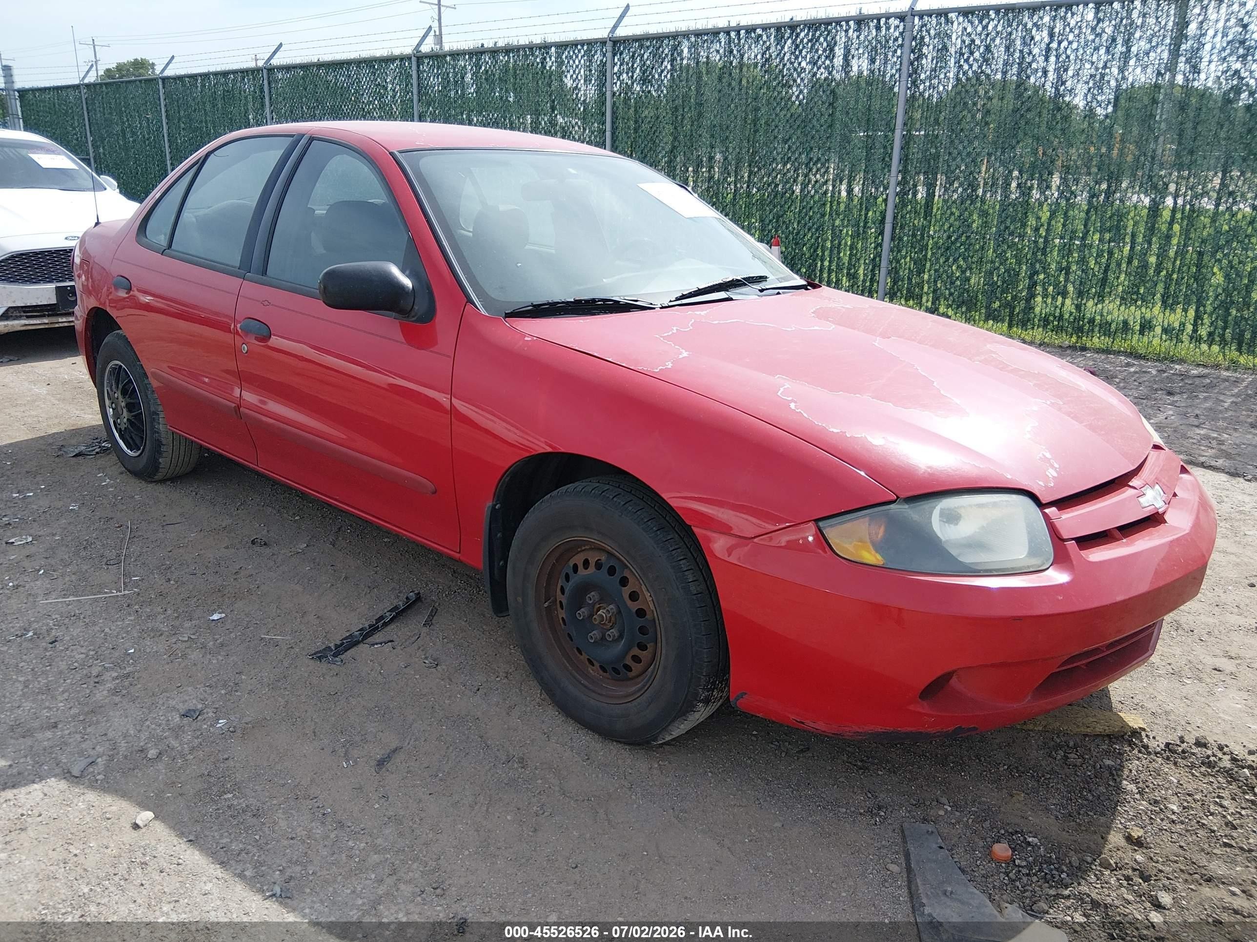2004 Chevrolet Cavalier, VIN 1G1JC52FX47127354 — Not stated