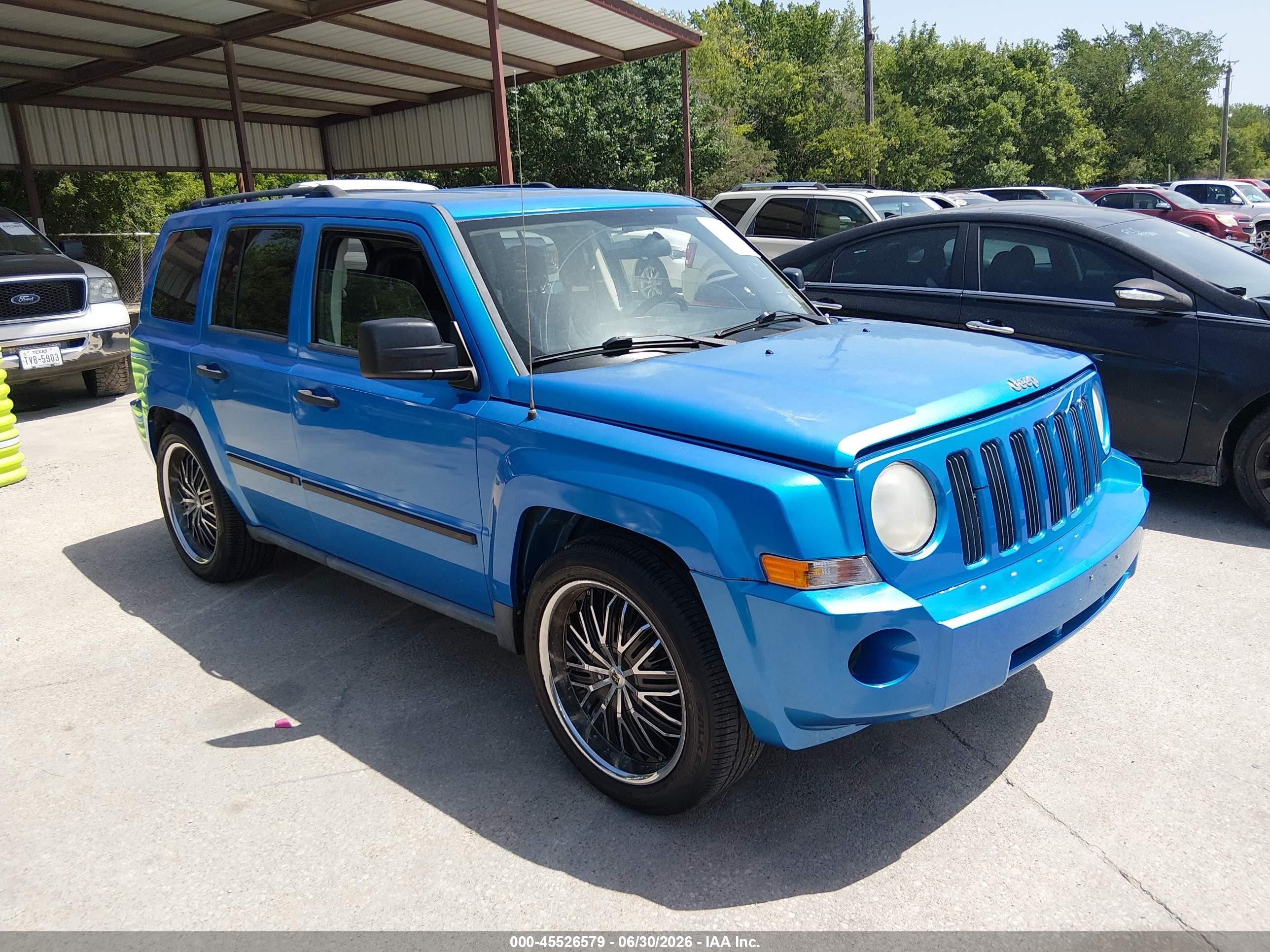 2008 Jeep Patriot Sport, VIN 1J8FF28W98D681513 — Mechanical