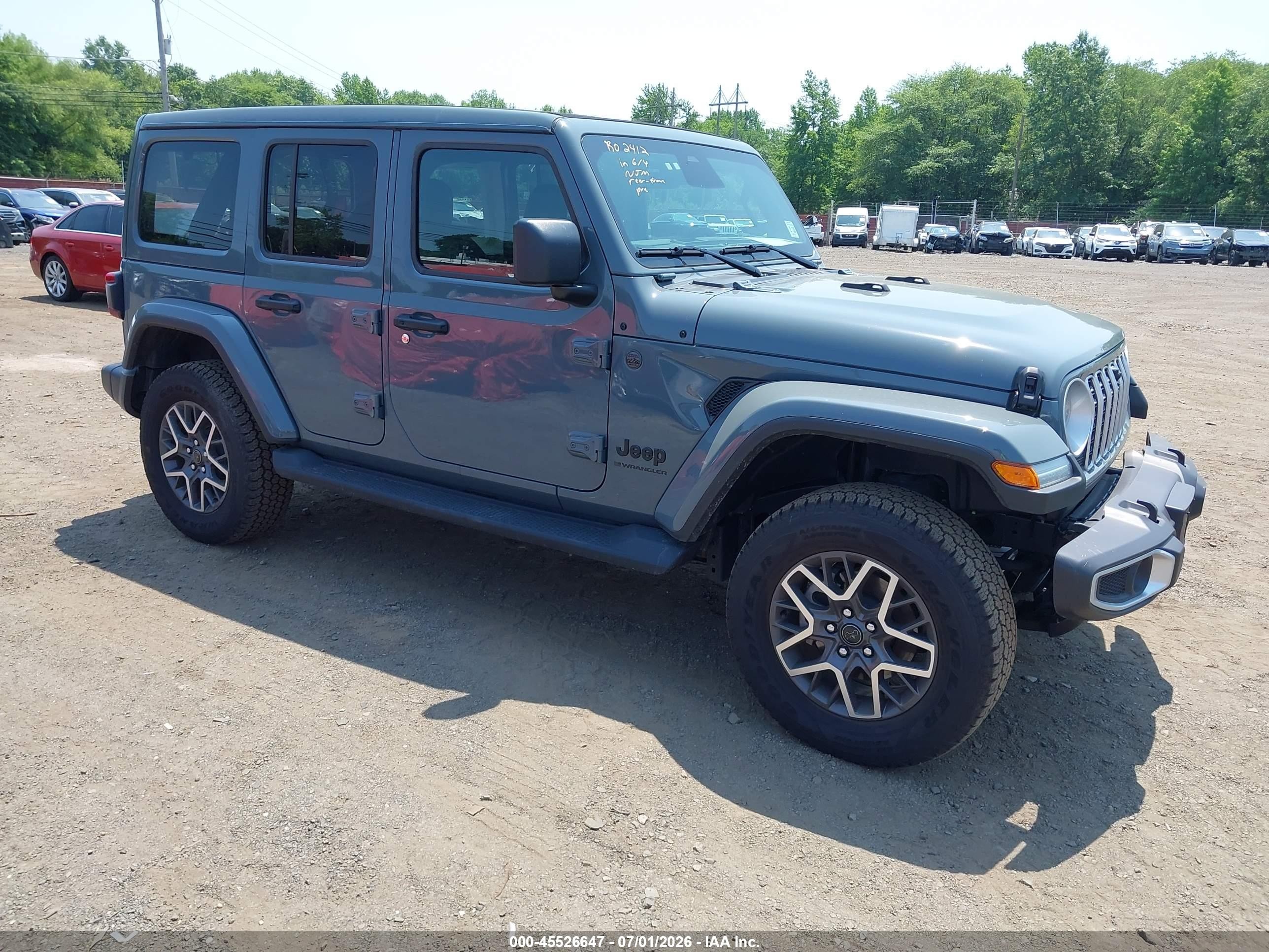 2026 Jeep Wrangler Sahara, VIN 1C4PJXEN9TW151171 — Rear end