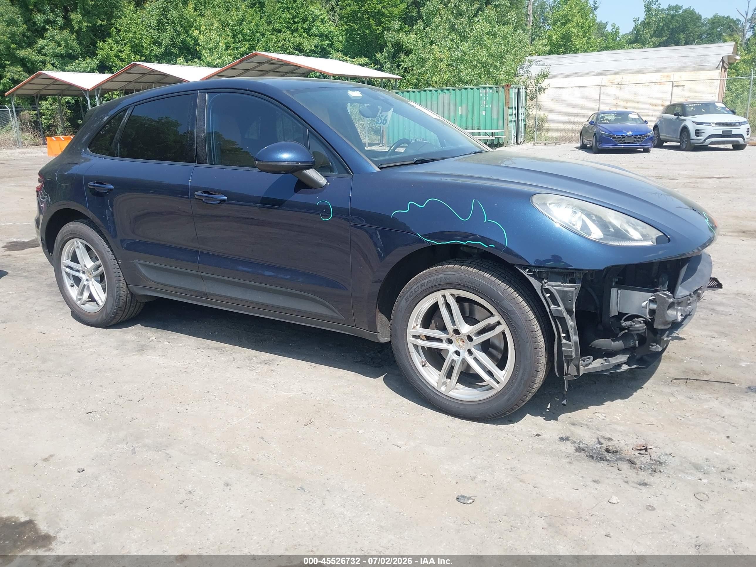 2017 Porsche Macan, VIN WP1AA2A51HLB07929 — Front end