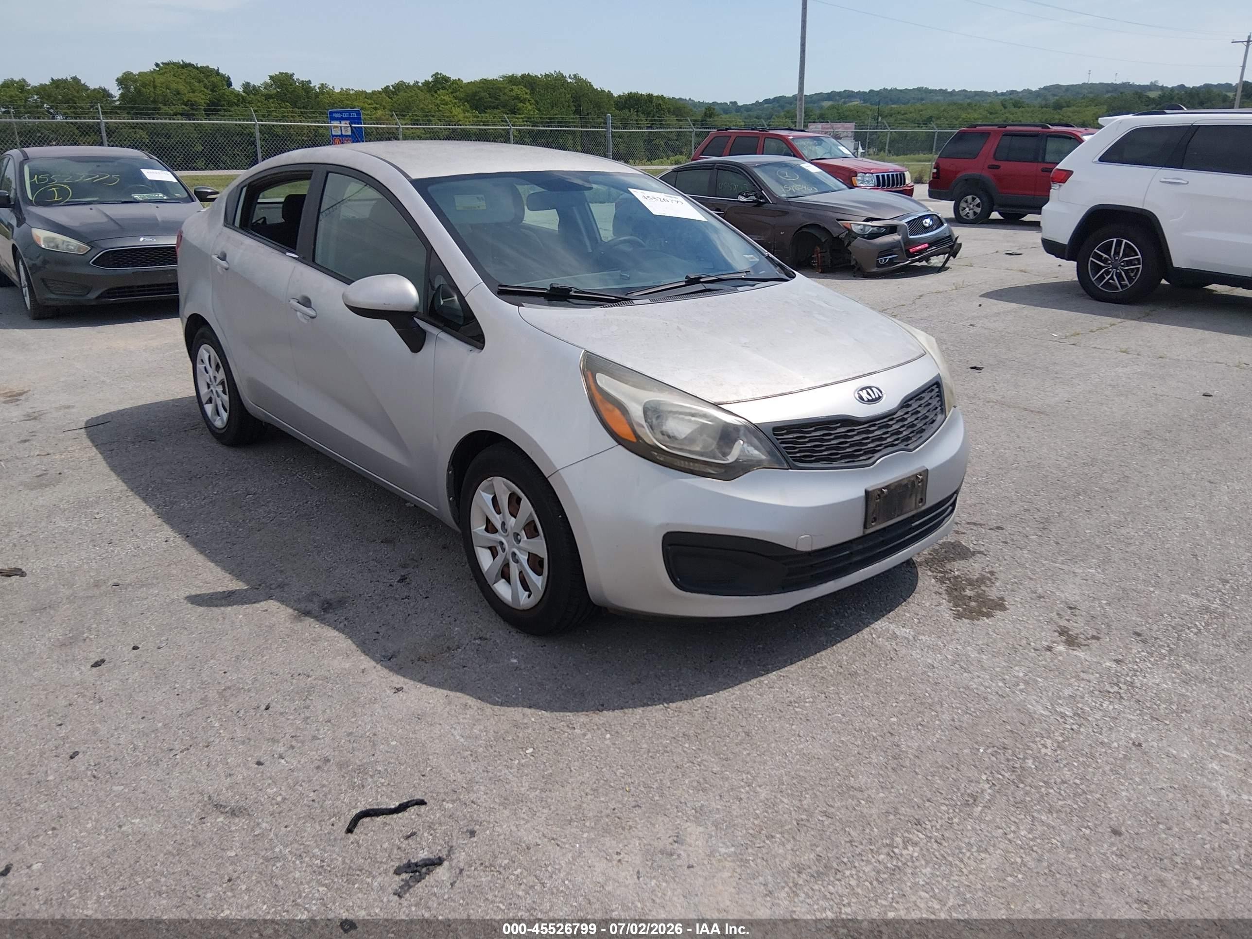 2013 Kia Rio LX, VIN KNADM4A36D6164472 — Theft recovery