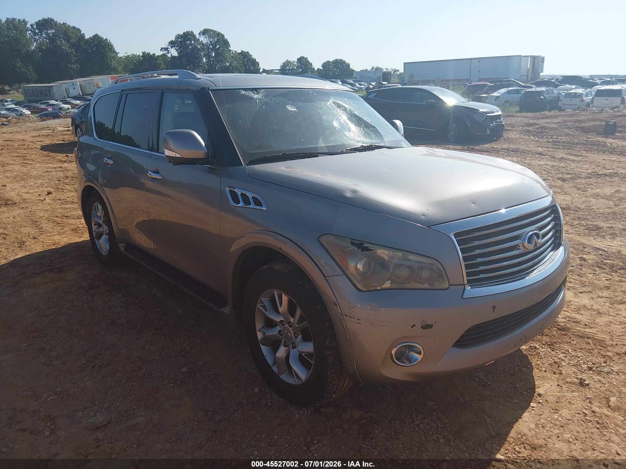 2012 Infiniti QX56 7-passenger, VIN JN8AZ2NE8C9016770 — Hail