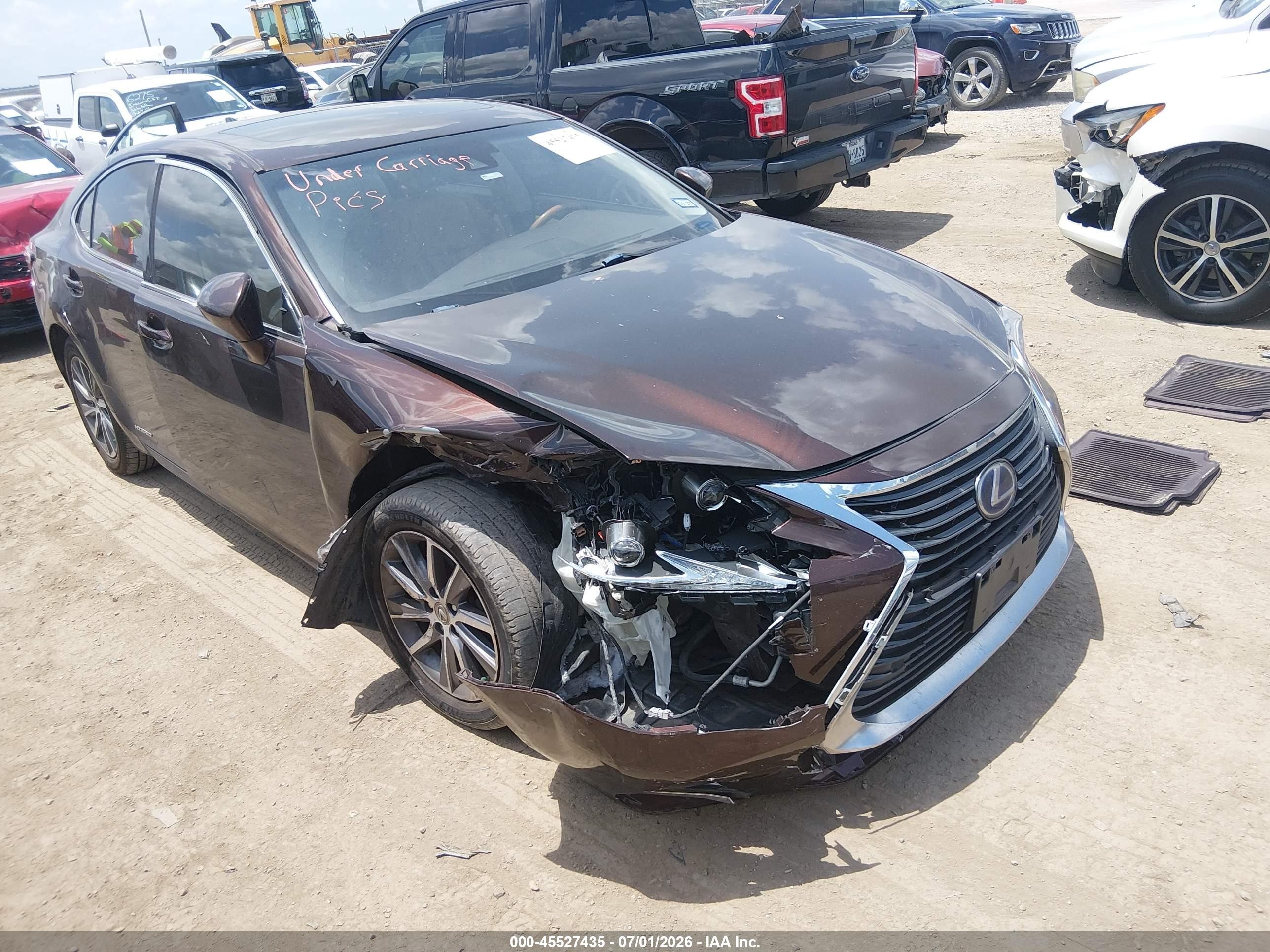 2016 Lexus ES 300h, VIN JTHBW1GG2G2109122 — Side