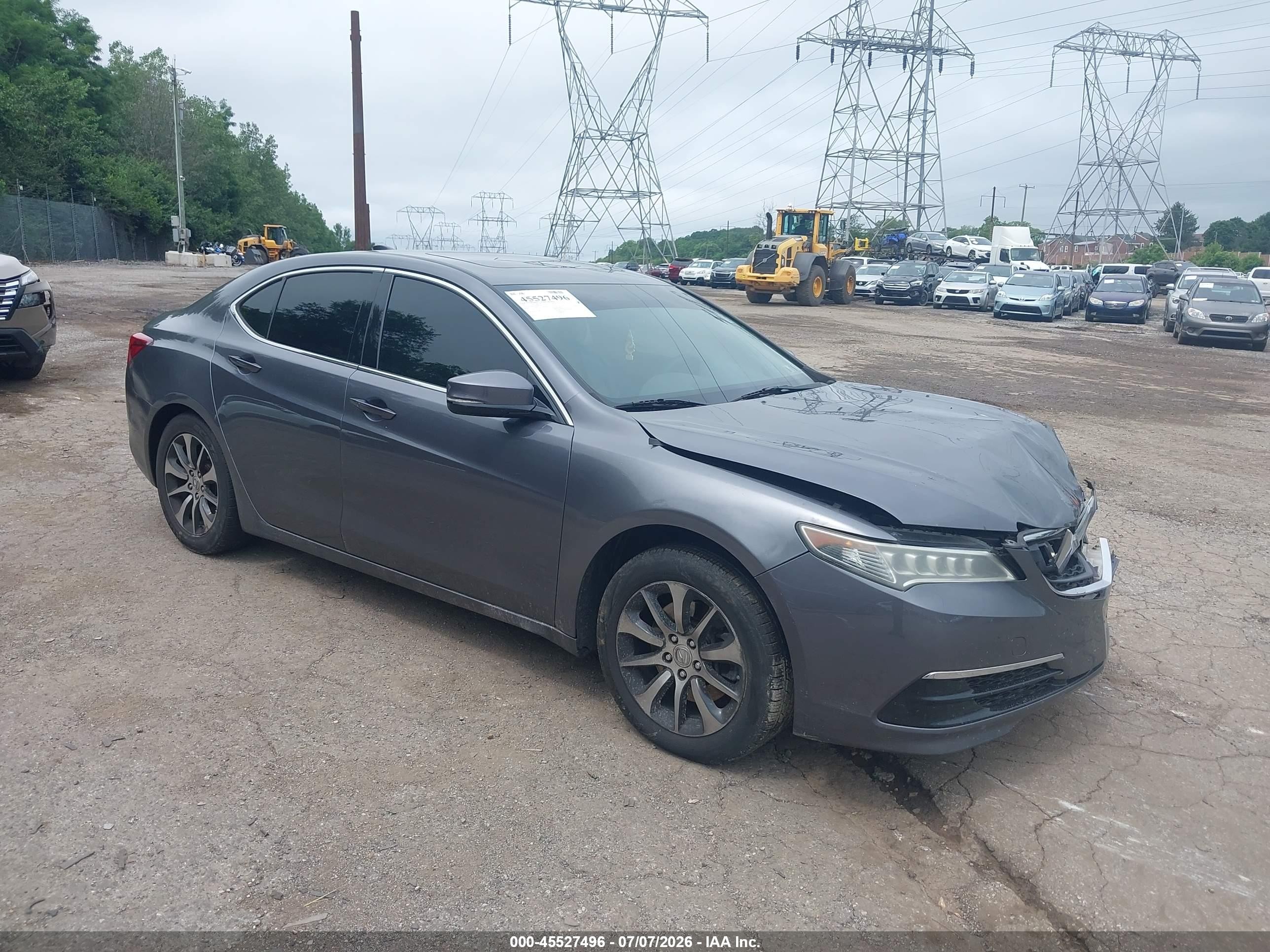 2017 Acura TLX, VIN 19UUB1F3XHA006186 — Front end