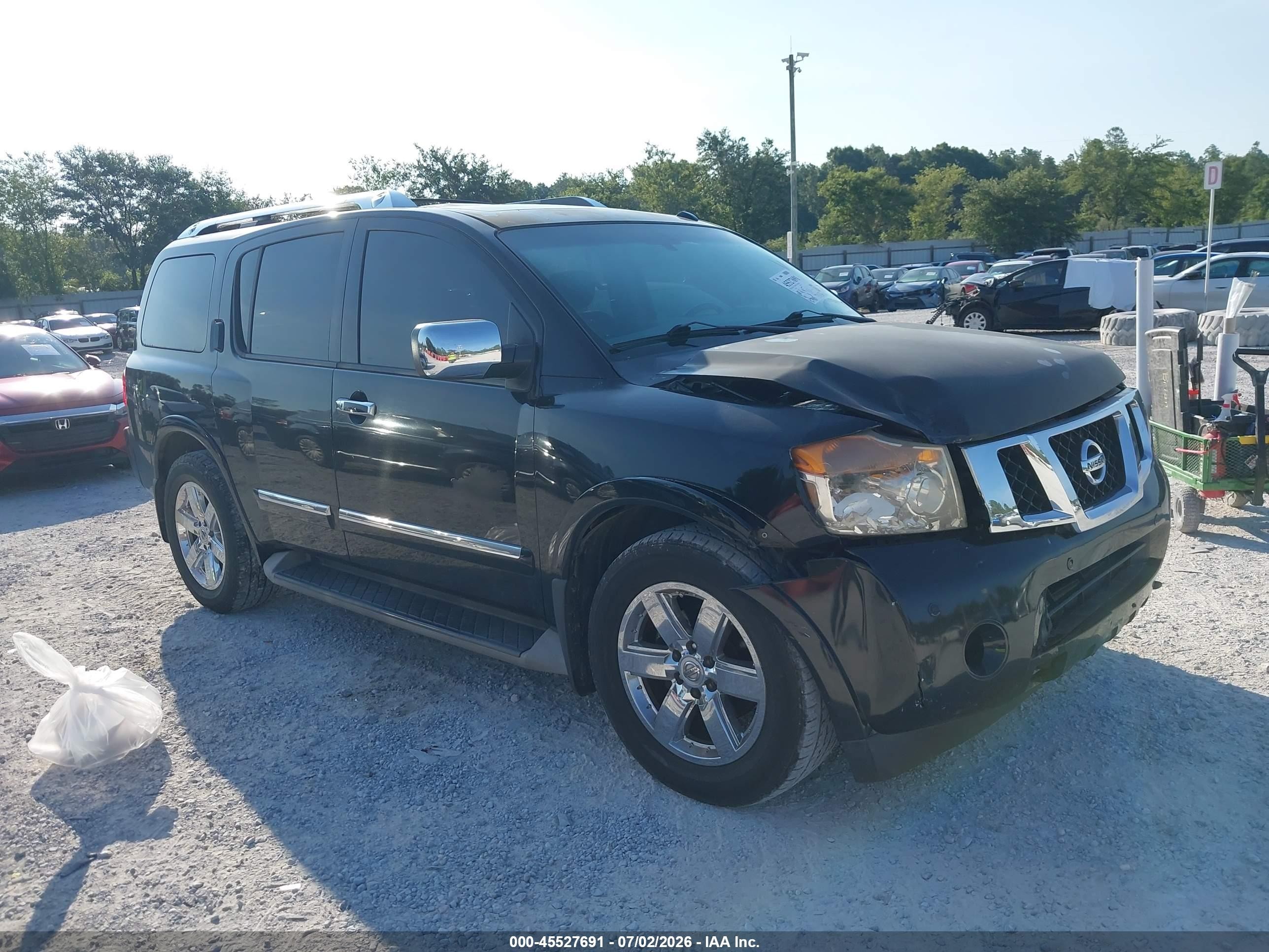 2011 Nissan Armada Platinum, VIN 5N1BA0NF4BN624436 — Перед