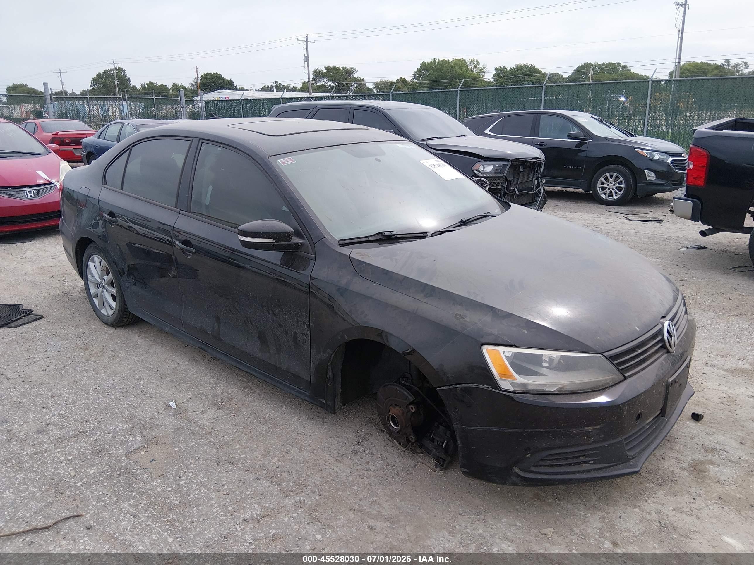 2012 Volkswagen Jetta SE, VIN 3VWDP7AJ3CM322725 — Normal wear