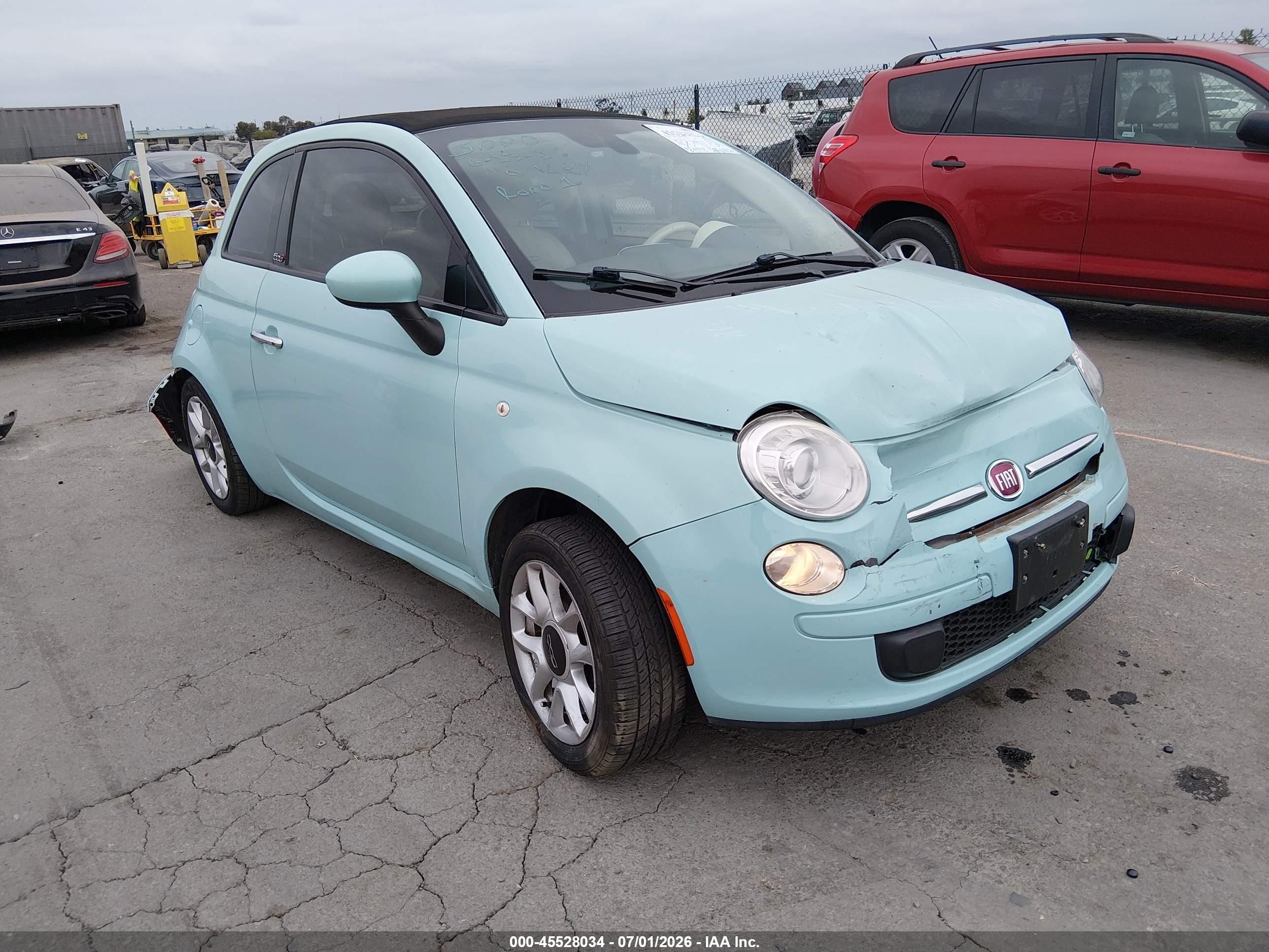 2017 FIAT 500 Pop, VIN 3C3CFFLR3HT506062 — Rear end