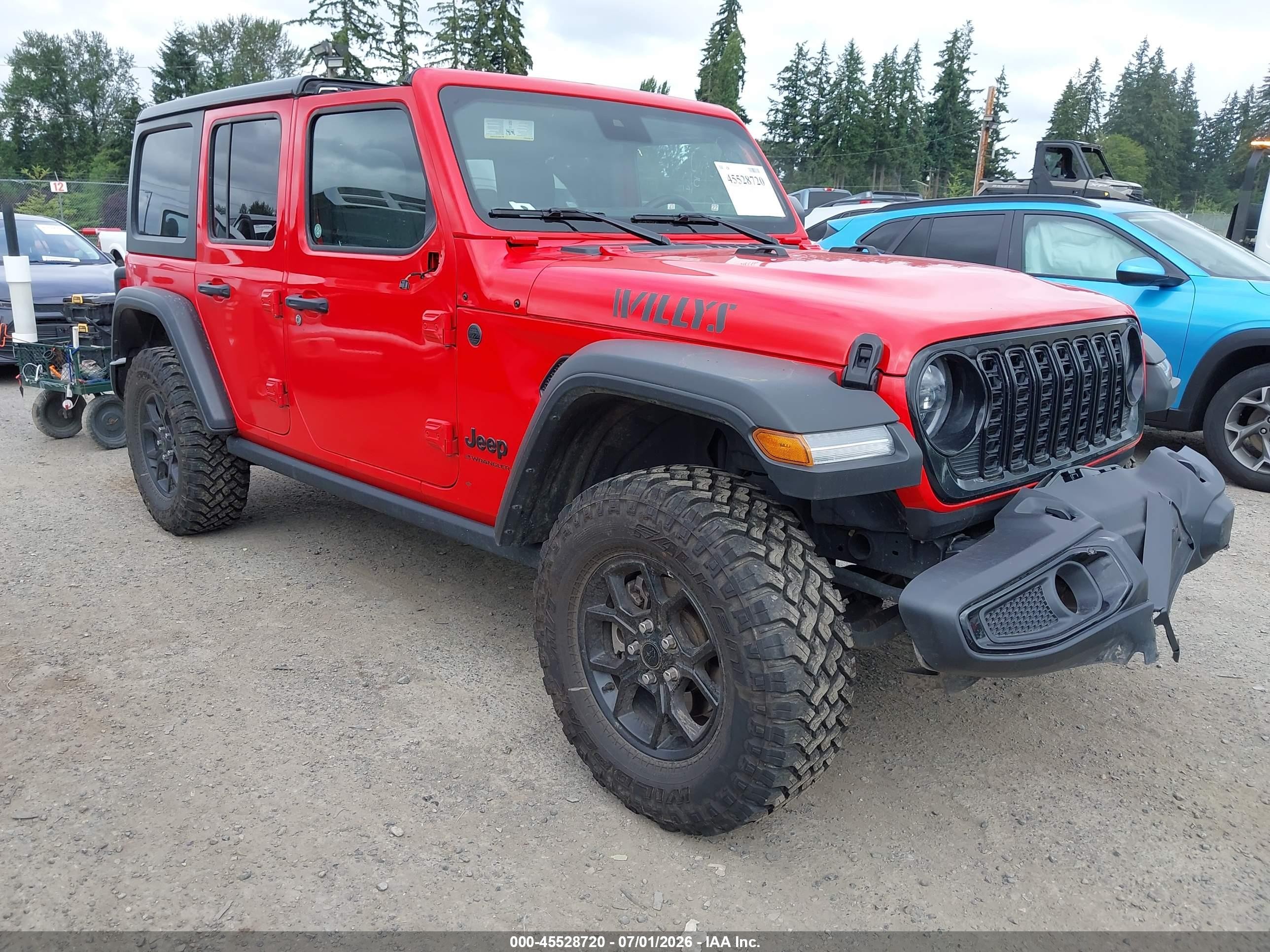 2025 Jeep Wrangler Sport, VIN 1C4PJXDN7SW555621 — Front end