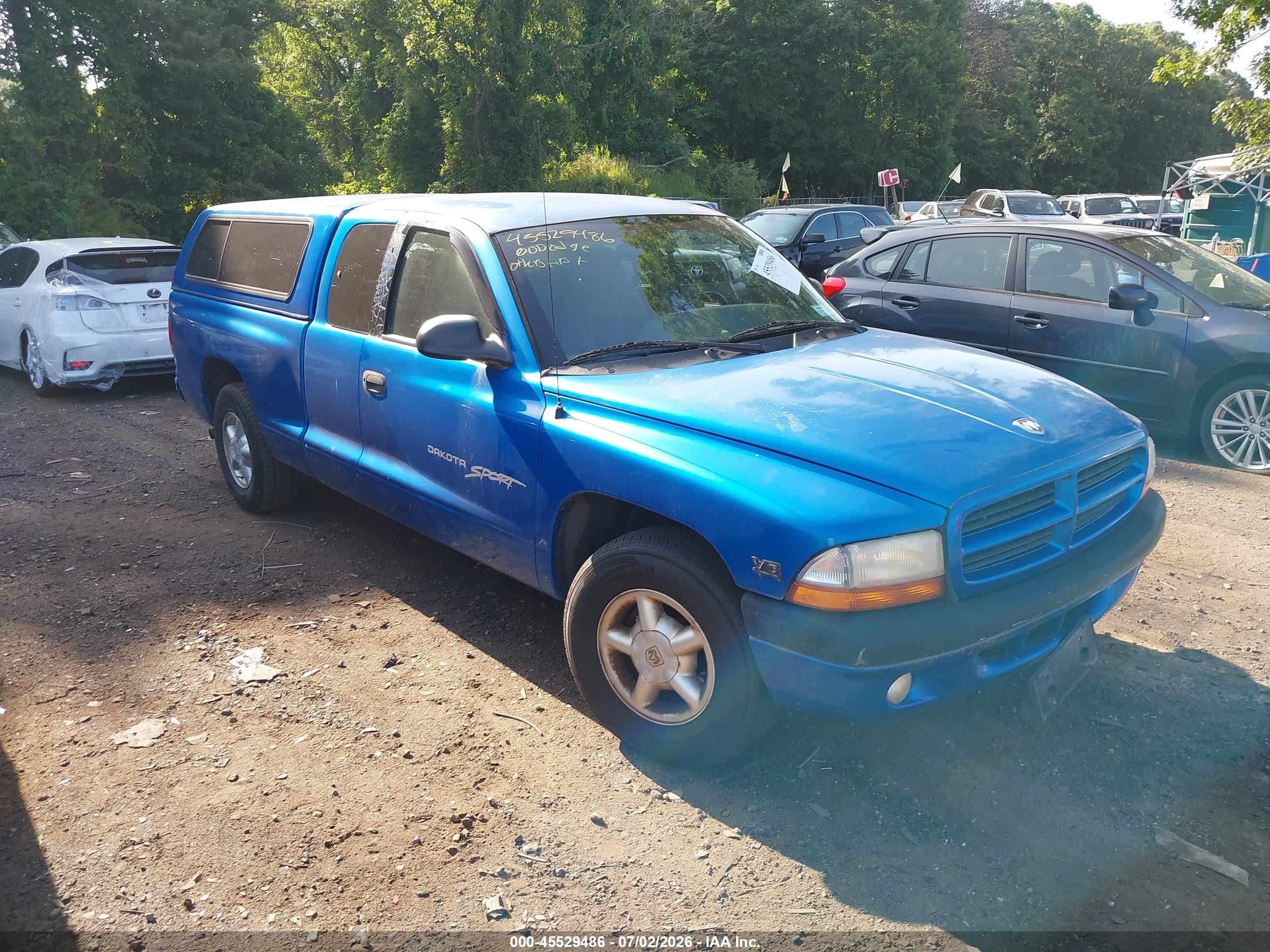2000 Dodge Dakota, VIN 1B7GL22X1YS575218 — Обычный износ