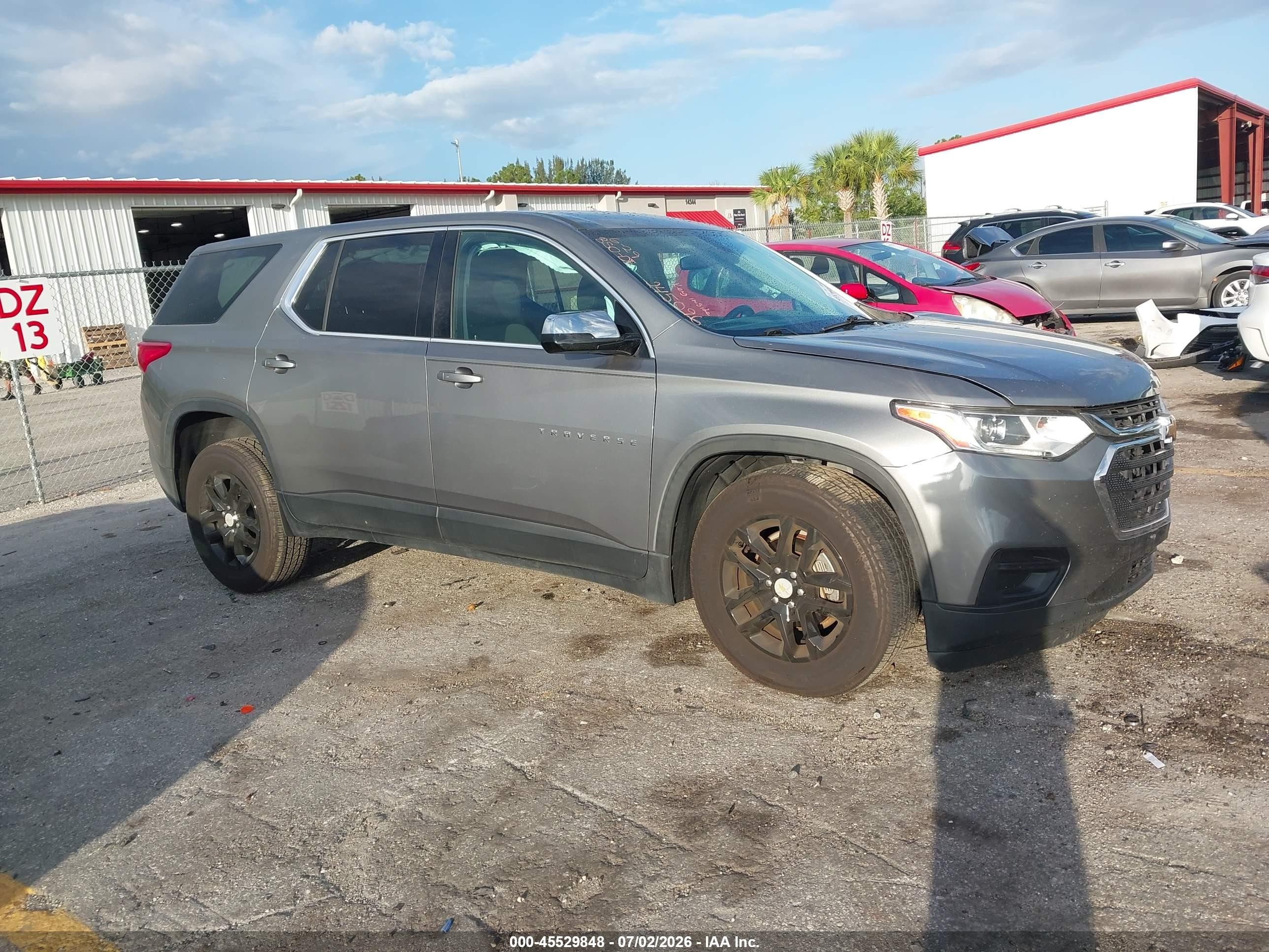 2018 Chevrolet Traverse LS, VIN 1GNERFKW8JJ245096 — Side