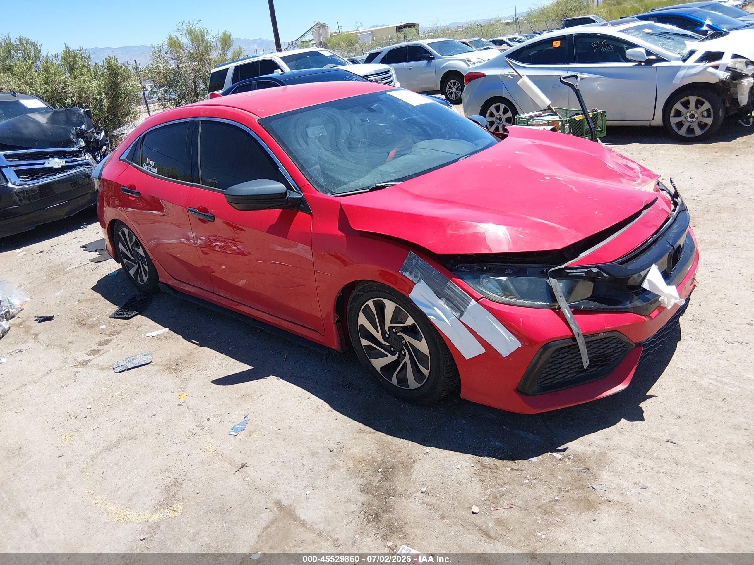 2018 Honda Civic LX, VIN SHHFK7H27JU204136 — Front end