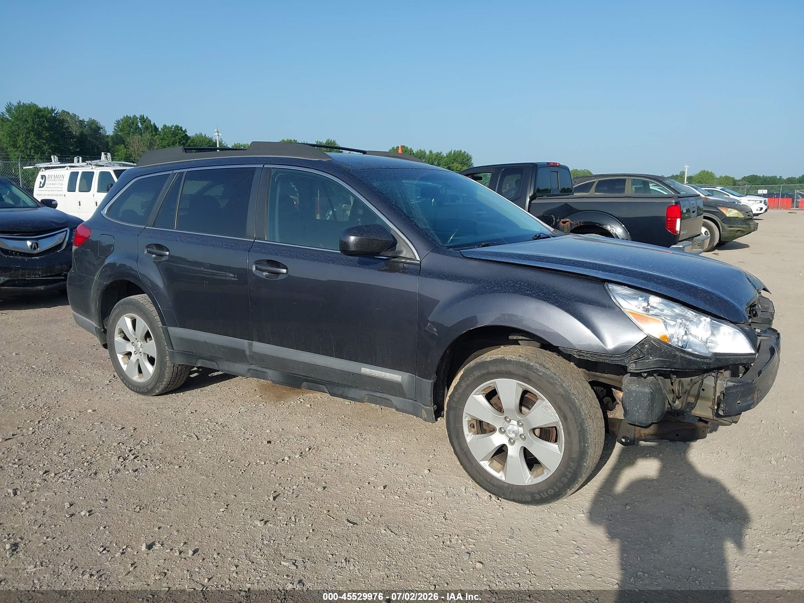 2012 Subaru Outback Prem, VIN 4S4BRBCCXC3270495 — Front end