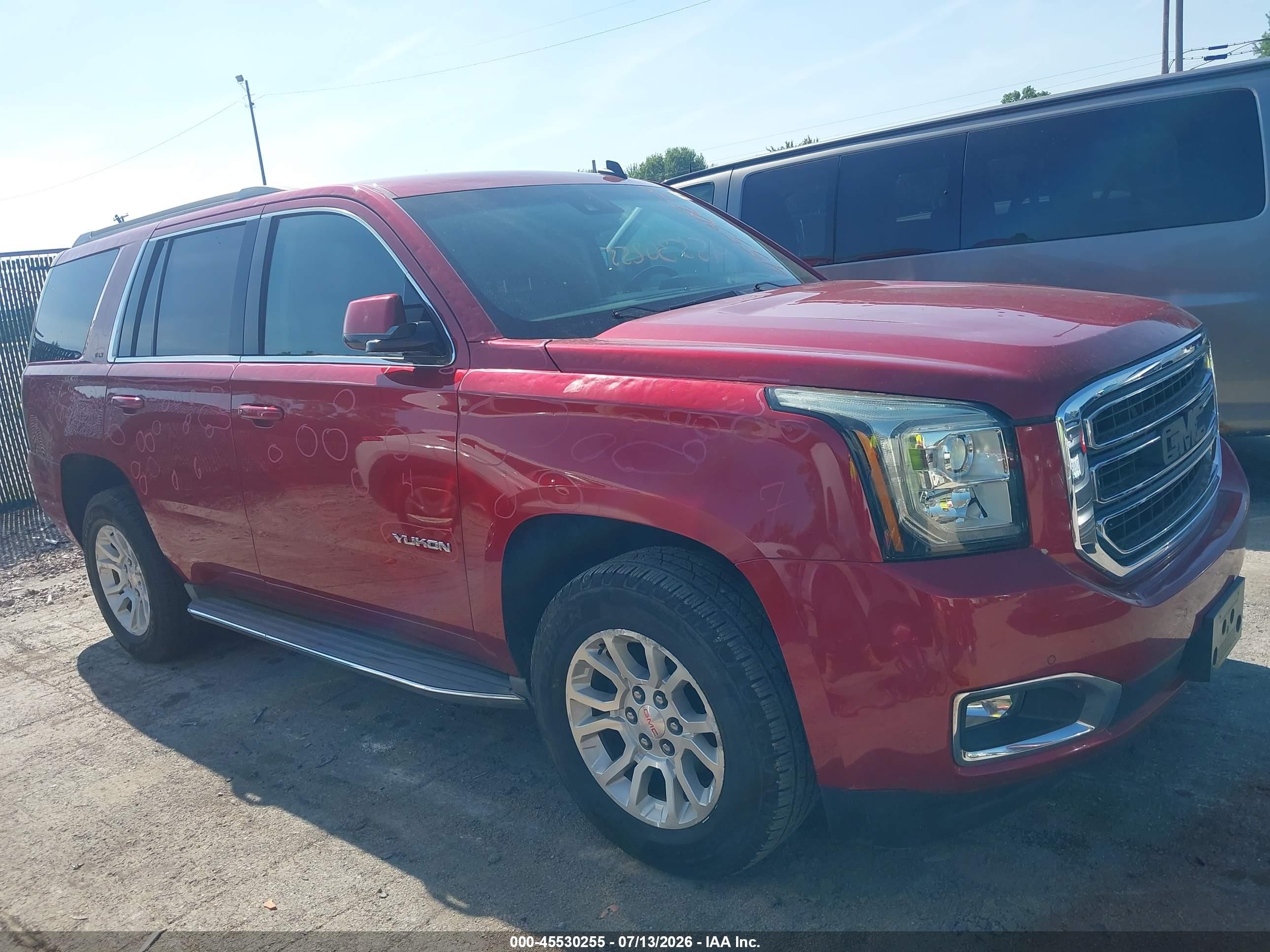 2015 GMC Yukon SLT, VIN 1GKS2BKC5FR135098 — Hail