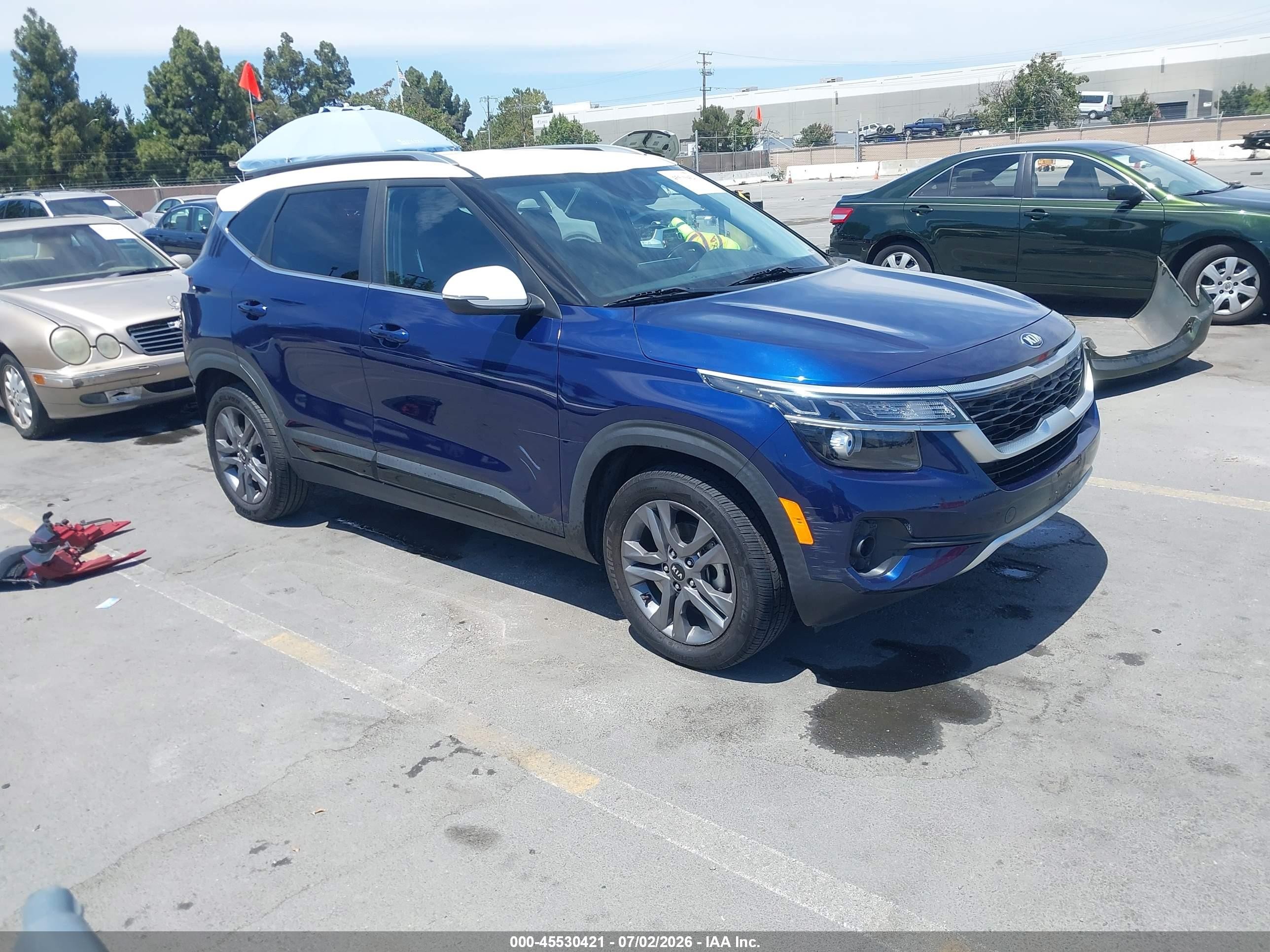 2021 Kia Seltos S, VIN KNDEU2AA8M7121093 — Rear end