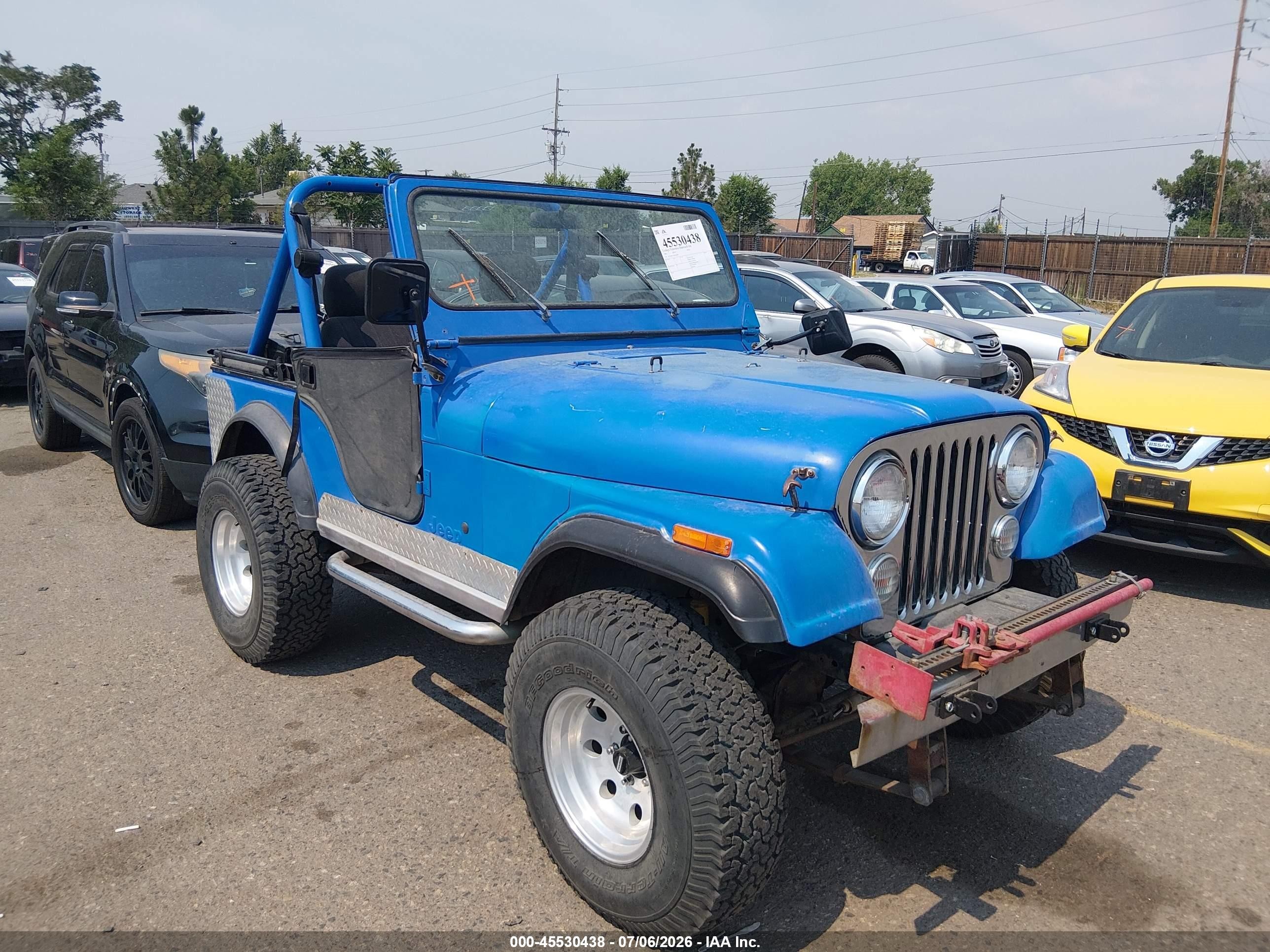 1981 Jeep CJ5, VIN 1JCCM85A3BT008983 — Обычный износ