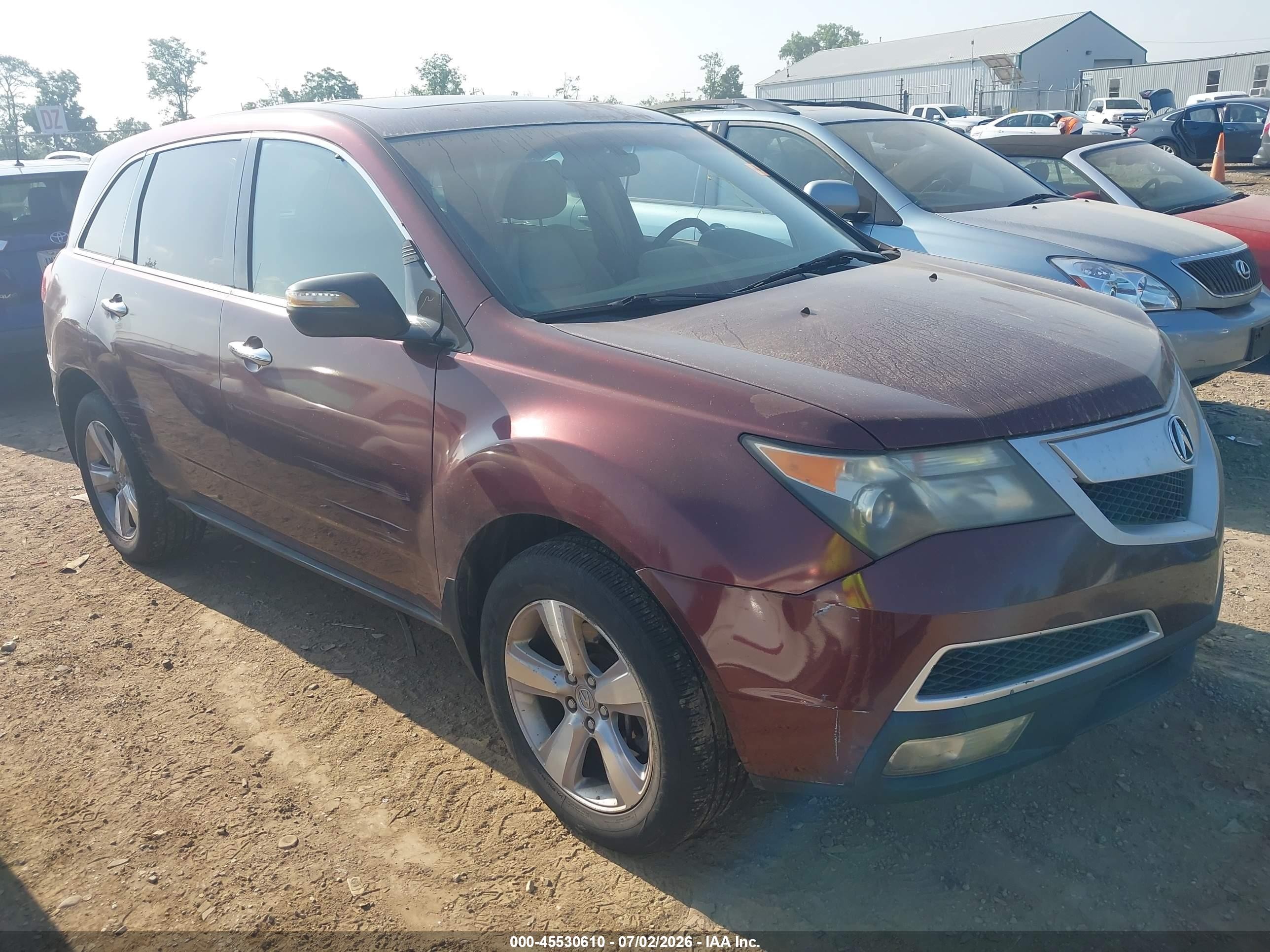2012 Acura MDX Technology, VIN 2HNYD2H31CH544258 — Normal wear