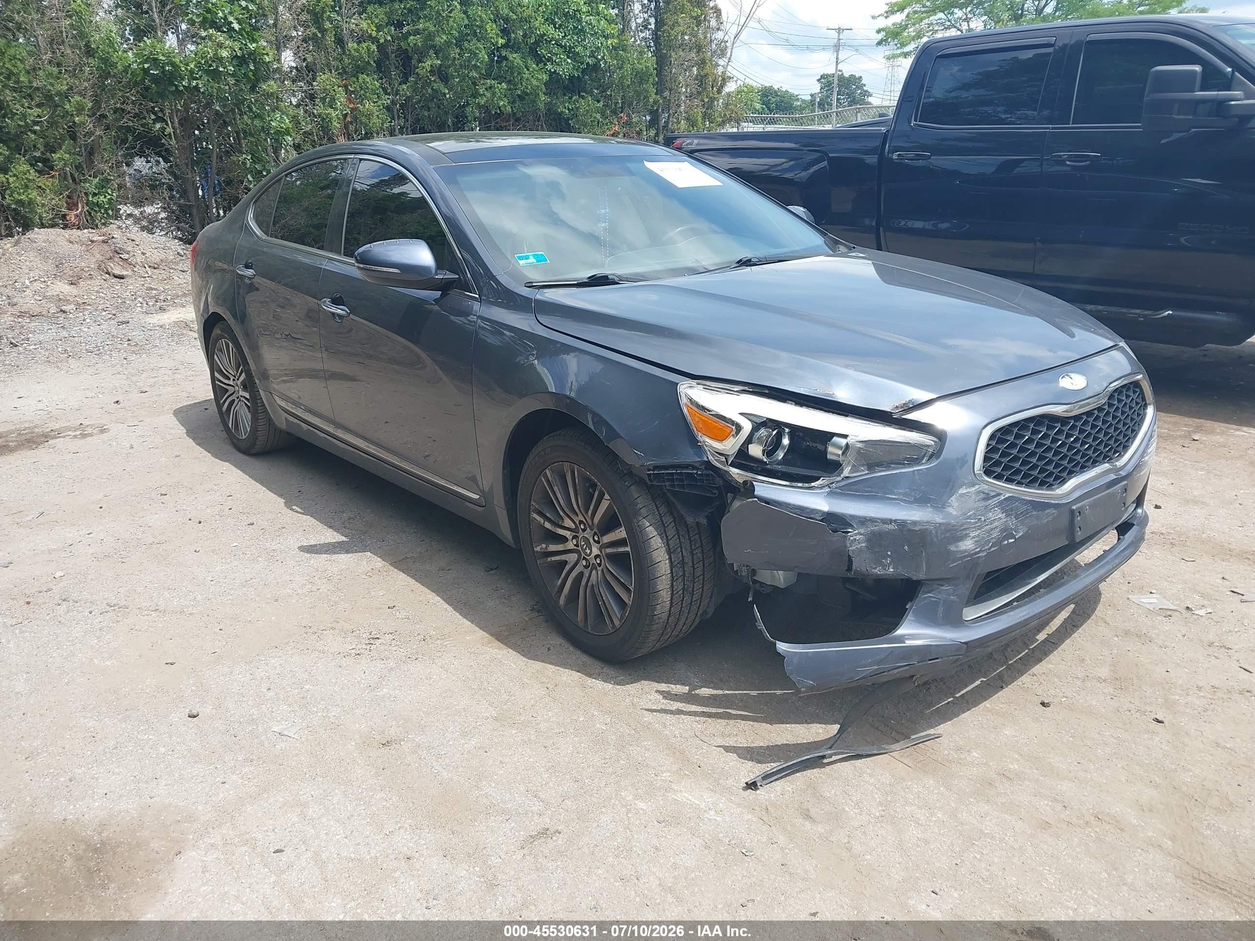 2014 Kia Cadenza Premium, VIN KNALN4D74E5153436 — Front end