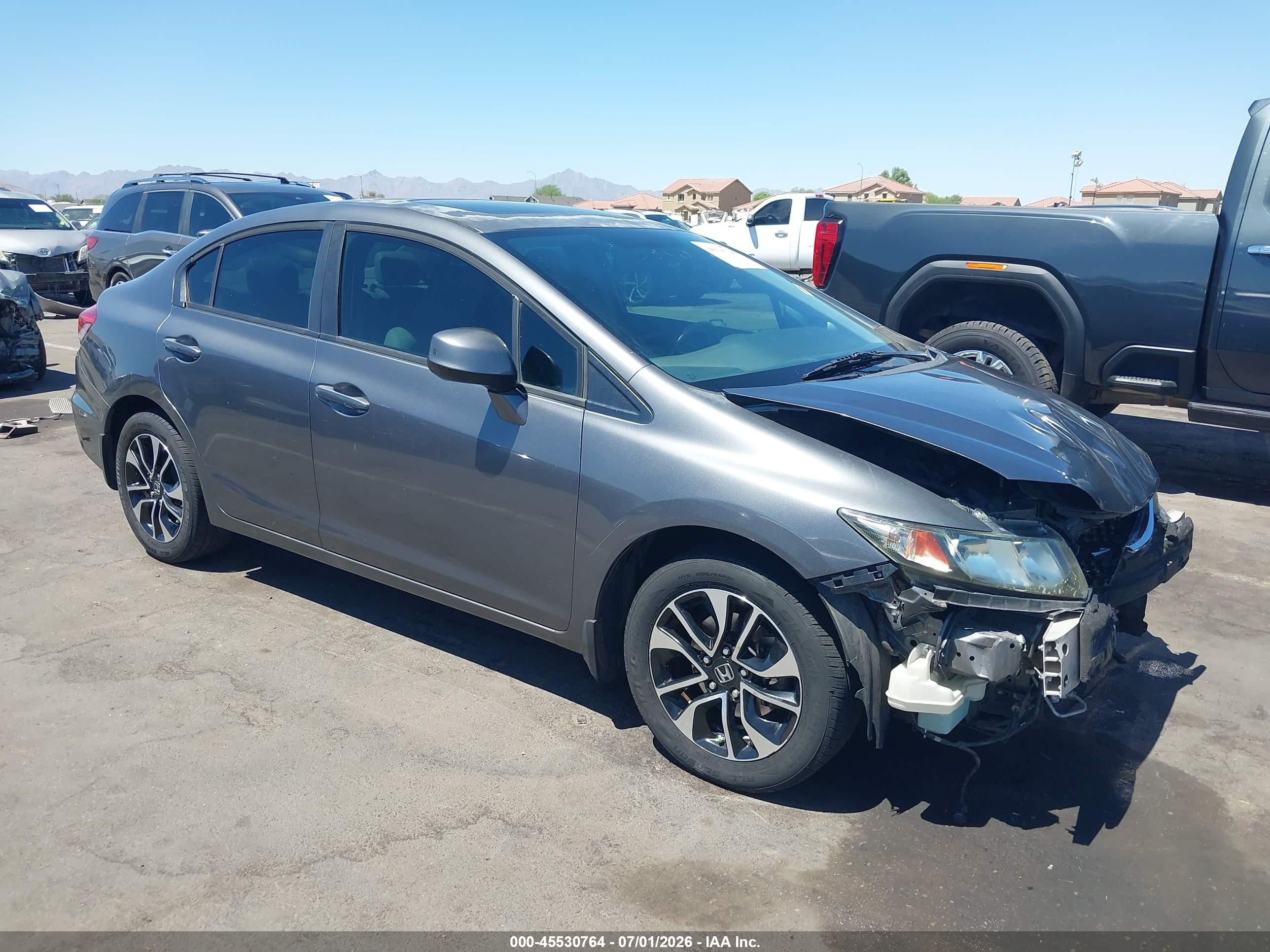 2013 Honda Civic EX-L, VIN 19XFB2F99DE034554 — Front end