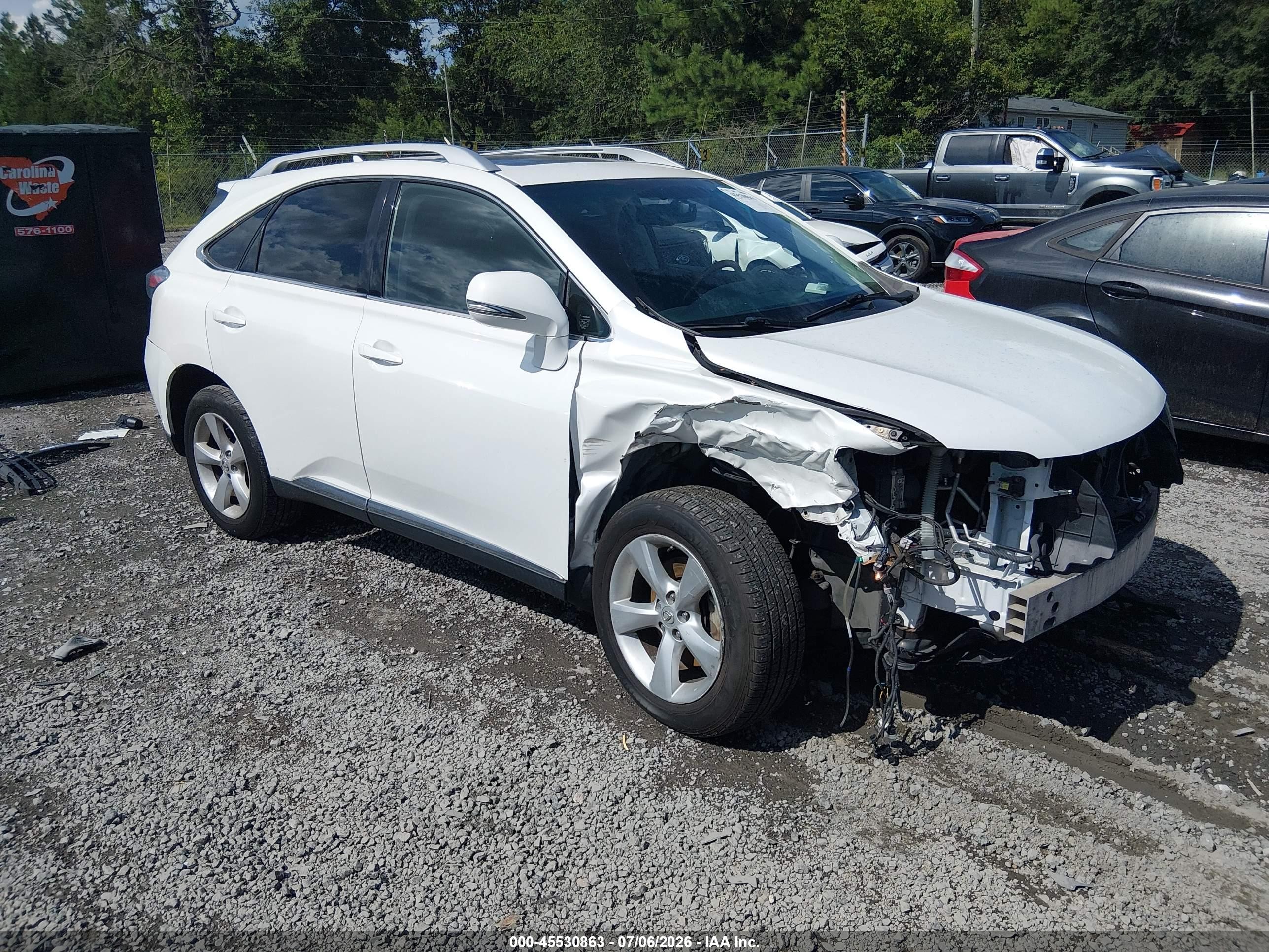 2012 Lexus RX 350, VIN JTJBK1BA1C2446579 — Front end