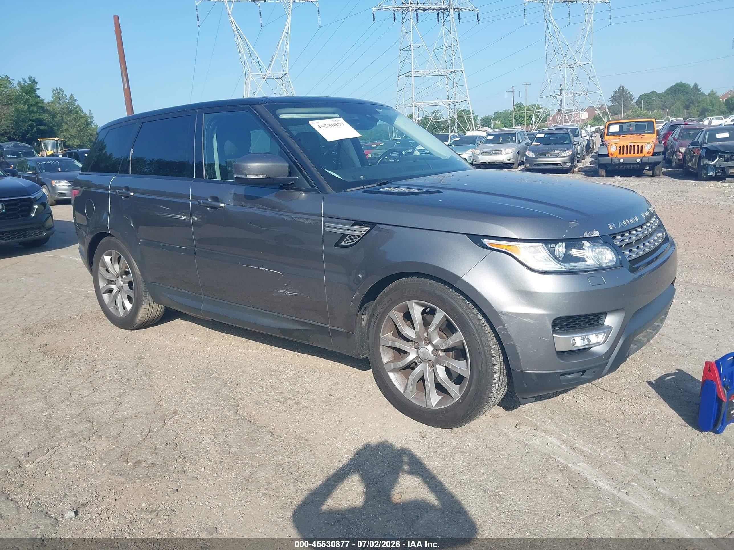 2015 Land Rover Range Rover Sport HSE, VIN SALWR2VF5FA621156 — Бок