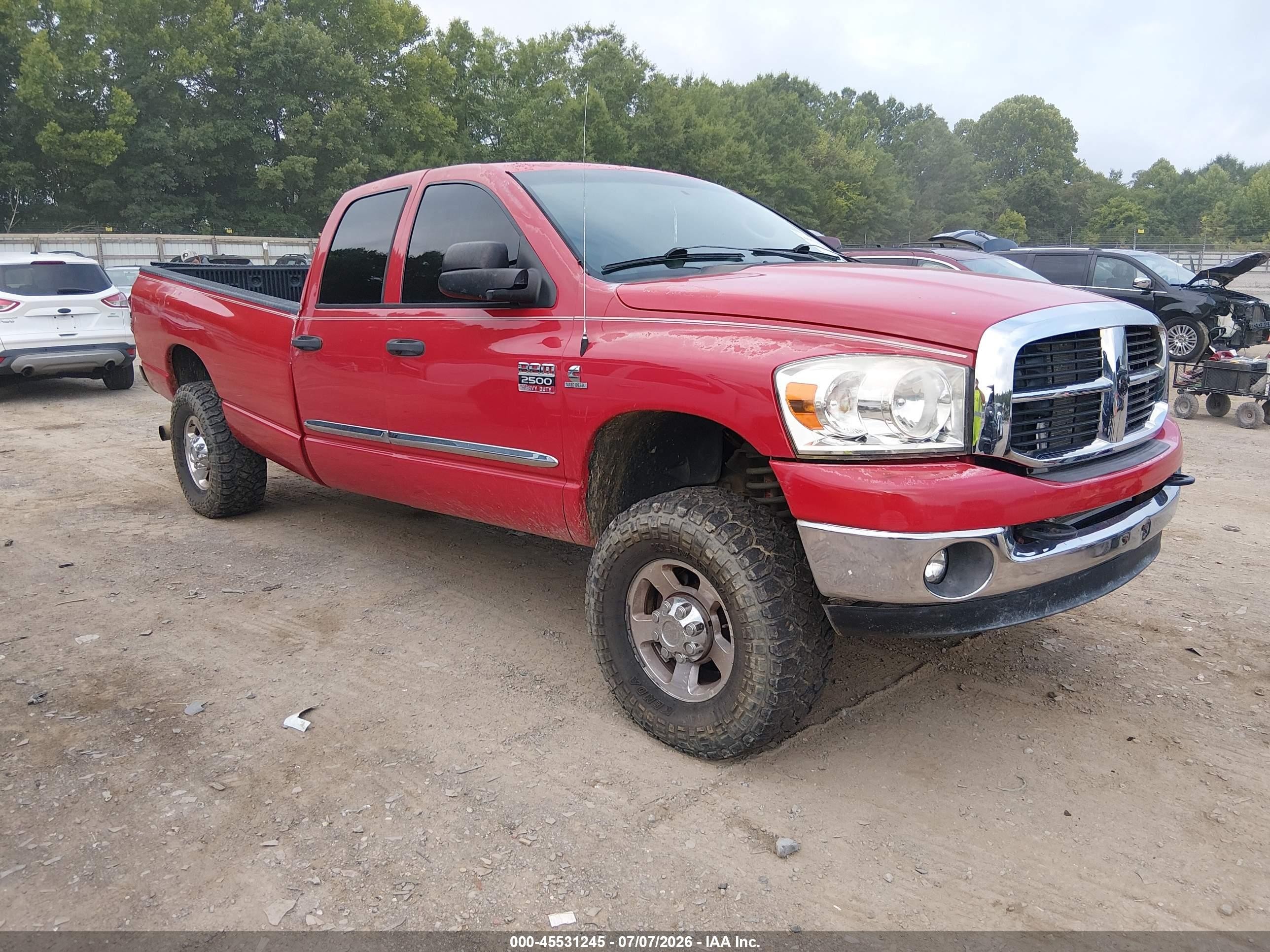 2008 Dodge 2500 SLT, VIN 3D7KS28A78G149126 — Зад