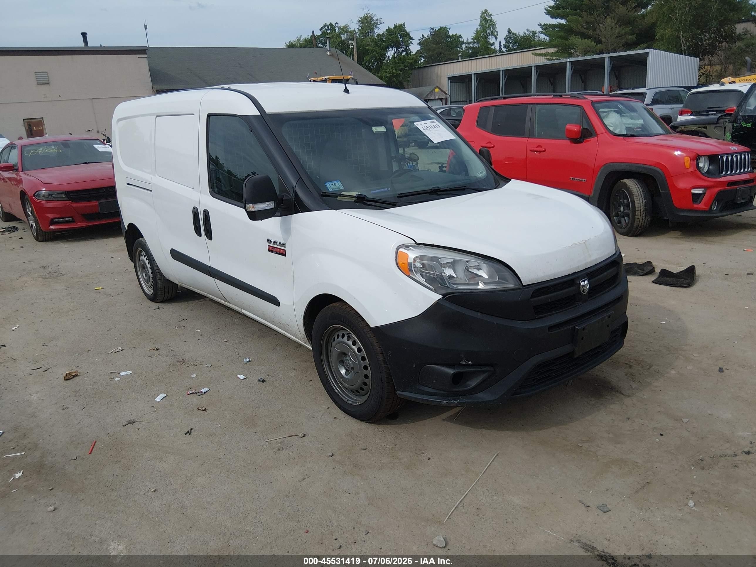 2017 Ram ProMaster City Cargo Tradesman, VIN ZFBERFAB2H6H18274 — Biohazard / chemical