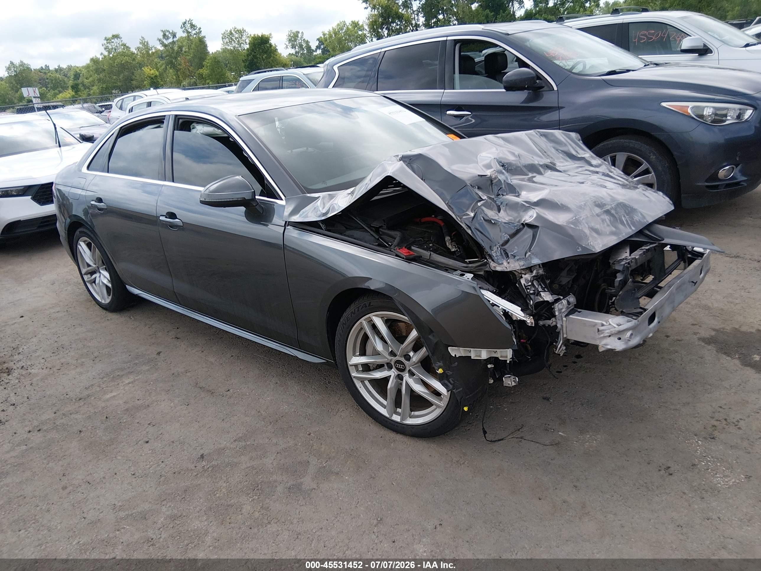 2023 Audi A4 S line Premium Plus, VIN WAUEAAF41PN017287 — Front end