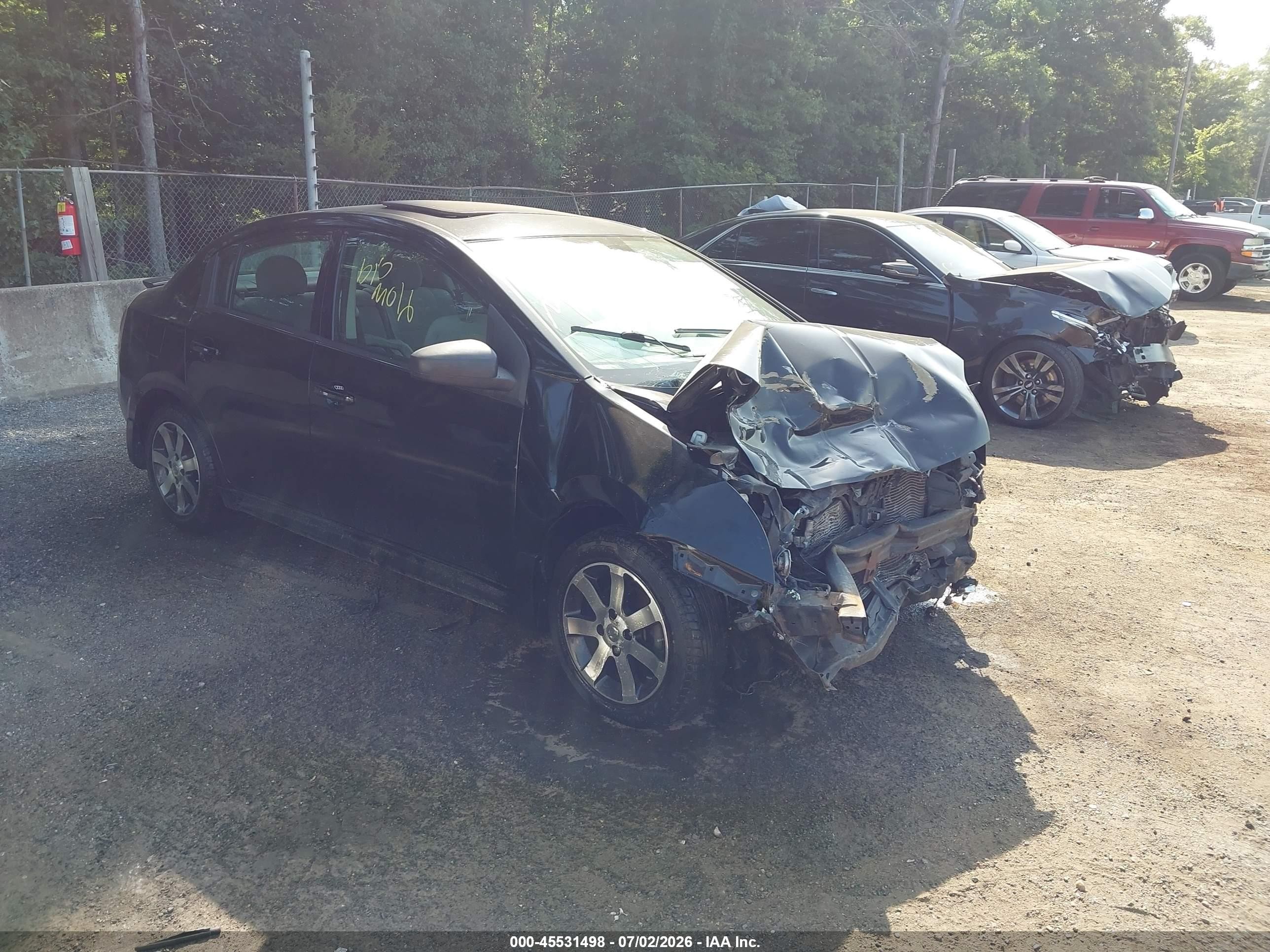 2012 Nissan Sentra SL, VIN 3N1AB6AP8CL632137 — Front end