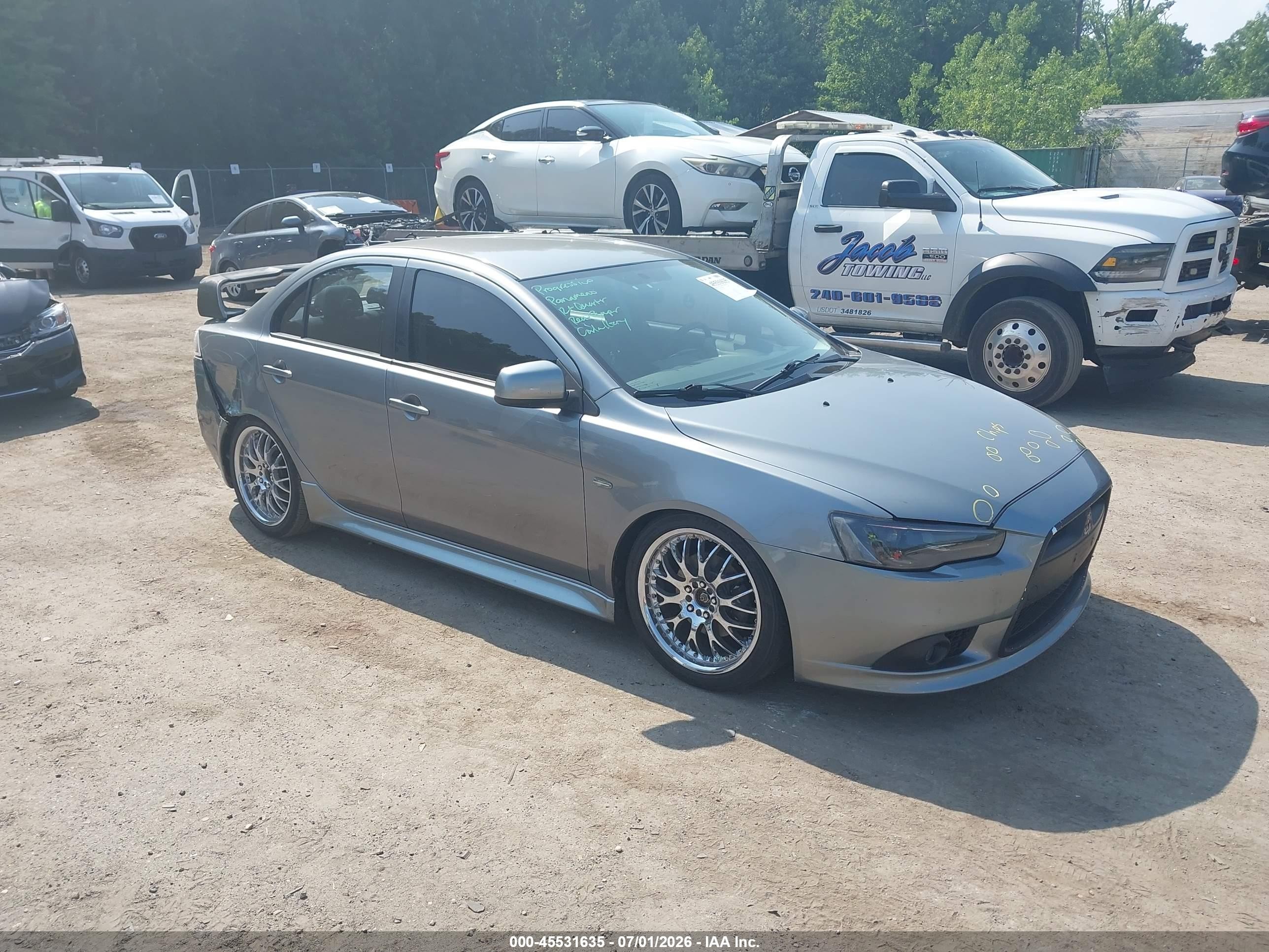 2012 Mitsubishi Lancer GT, VIN JA32U8FW1CU005677 — Rear end